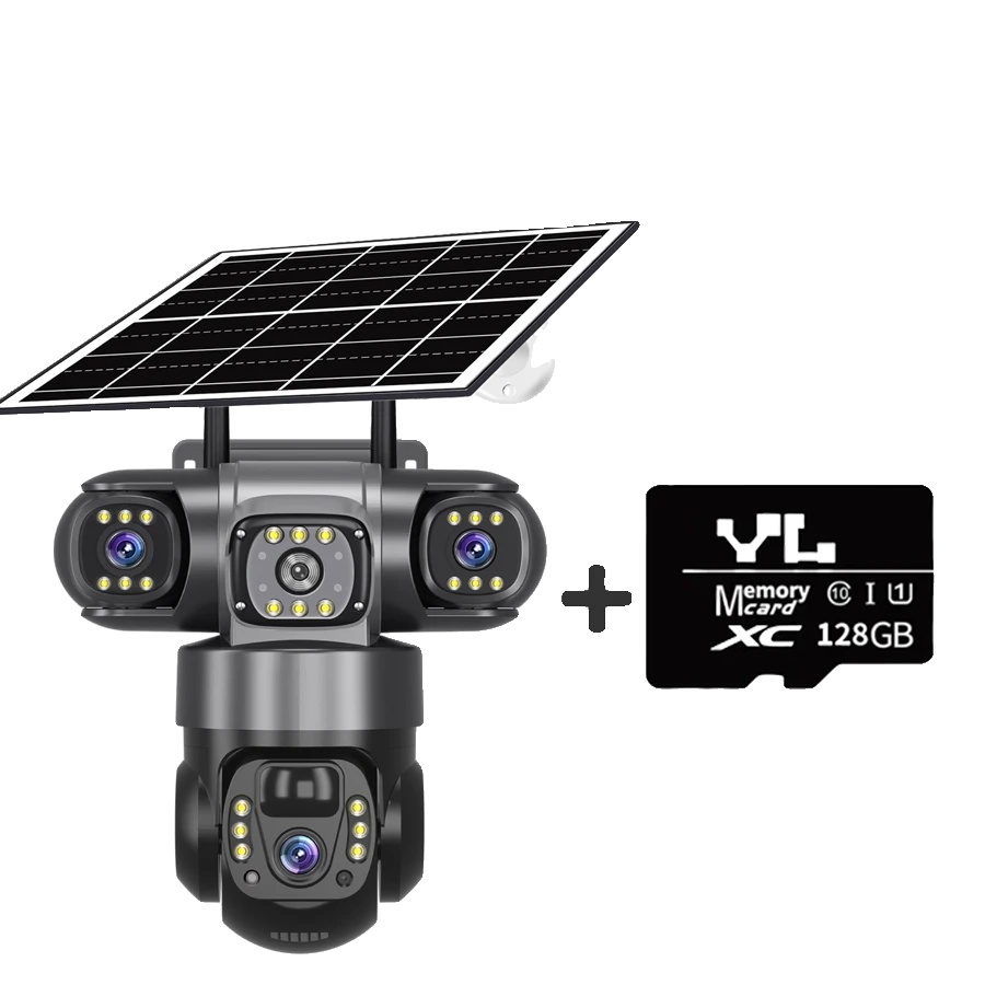 Wifi Solar Kamera, 15mp, Zwei-wege-audio, 4g Kamera 128g Karte