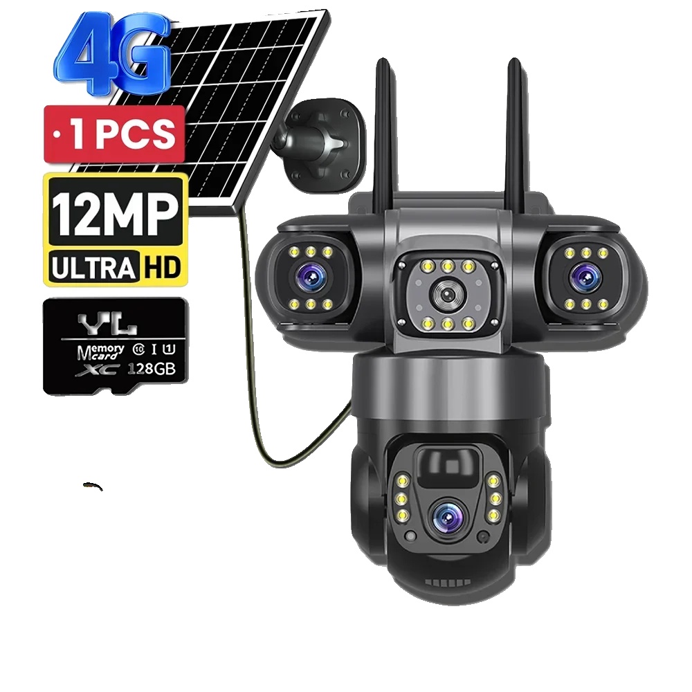 Ip Solar Kamera, 15mp Hd, Nachtsicht, 4g Cam Hinzufügen 128g Karten