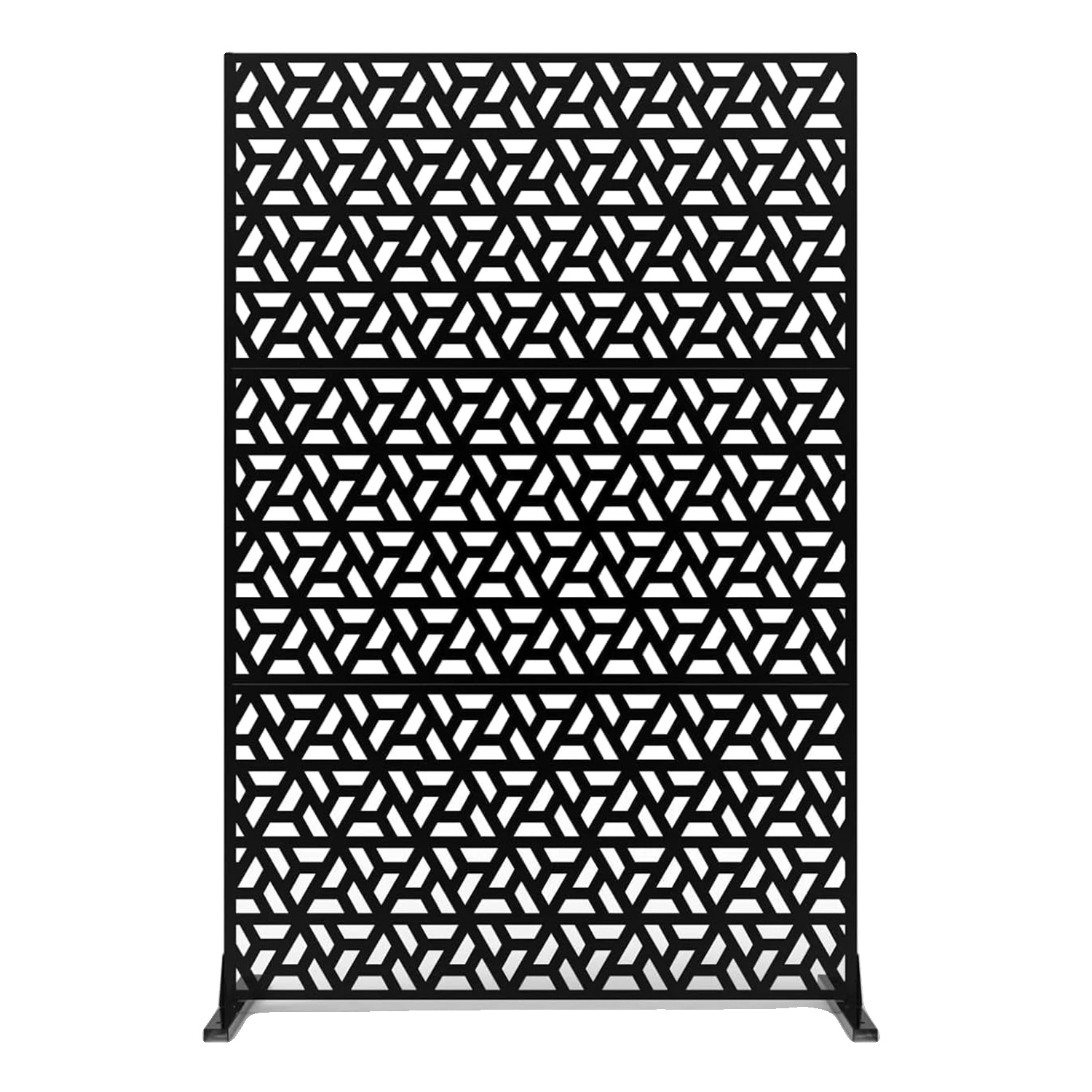 Privatsphäre Bildschirm, Metallkonstruktion, Modernes Design, Schwarz F