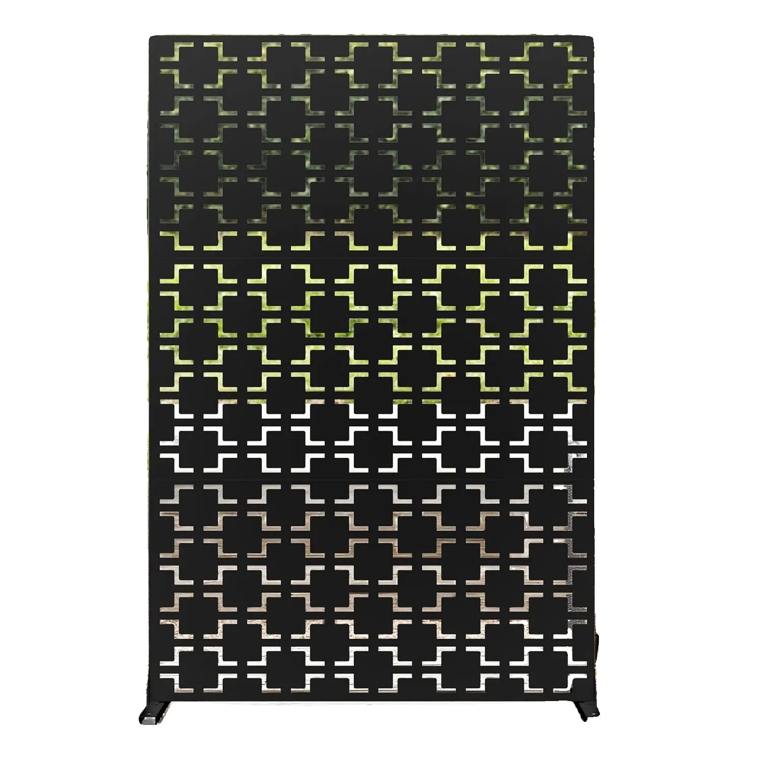 Privatsphäre Bildschirm, Metallkonstruktion, Modernes Design, Schwarz D