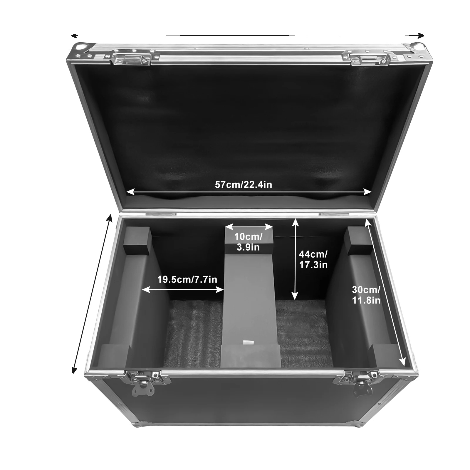 Flugcase, Für Moving Head Lichter, Langlebig Und Anpassbar, Schwarz