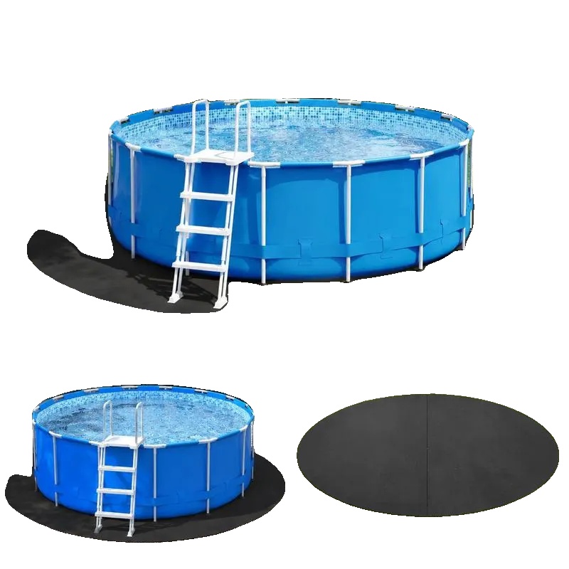 Schutzfolie Für Poolboden, Vliesstoff, Abnehmbares Design, Schwarz
