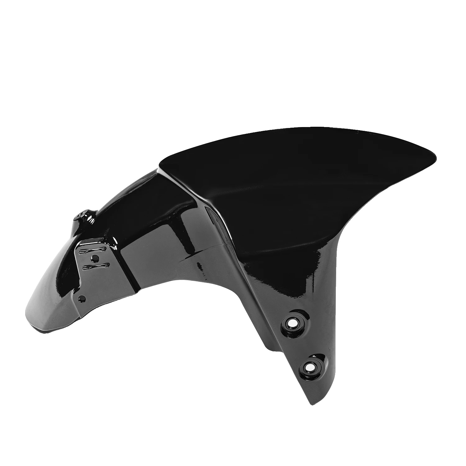 Motorrad Vorderfender, Langlebiges Abs-kunststoff, Verbesserter Schutz, Glänzendes Schwarz