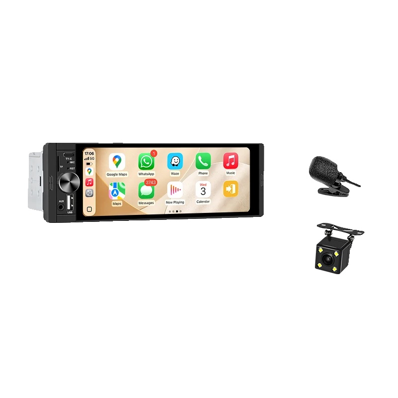 Autoradio, Touchscreen, Universelle Kompatibilität, K50 Wireless+mic+cam