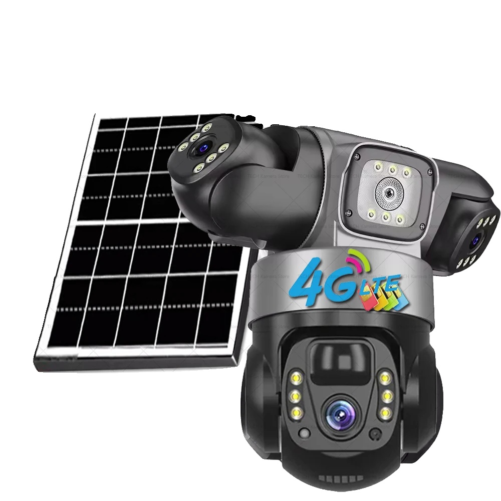 Sicherheitskamera, 360-grad-ansicht, Solarbetrieben, 4g Solar Kameras