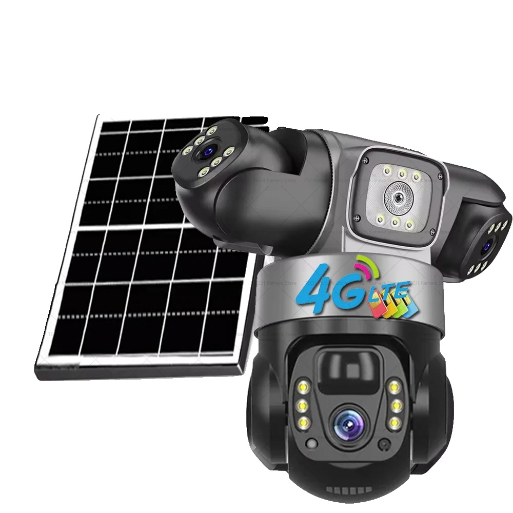 Sicherheitskamera, 360-grad-ansicht, Solarbetrieben, Fügen Sie Eine 128gb Tf-karte Hinzu