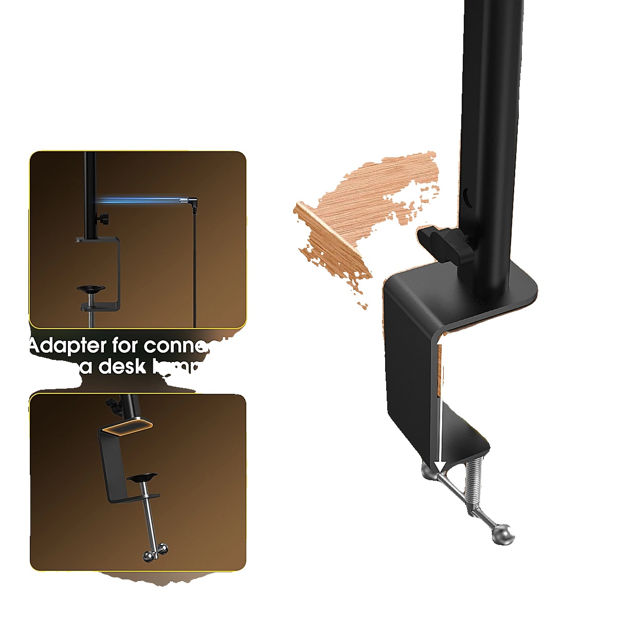 Led Schreibtischlampe, Dimmbares Licht, Augenschutztechnologie, Klemmenversion