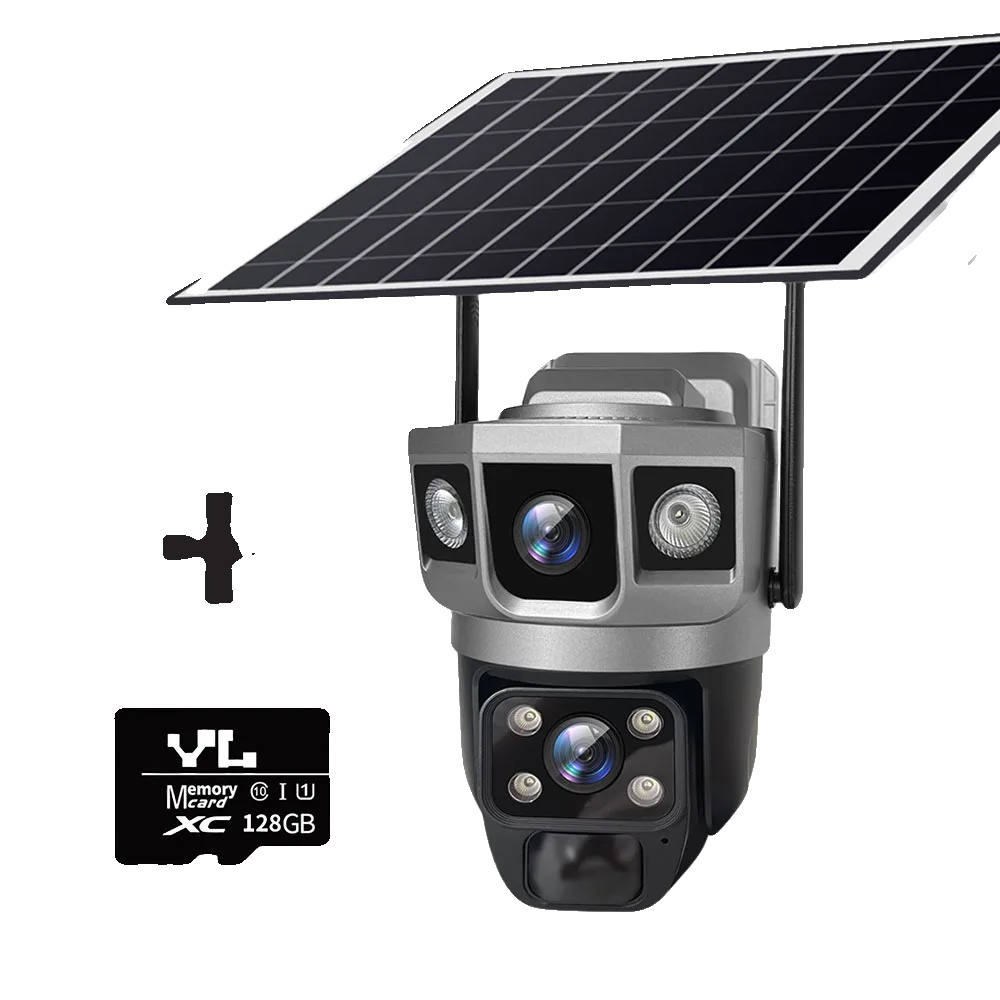 Ip-kamera, Ki-menschenerkennung, Dualobjektiv, 4g Kamera Add 128g