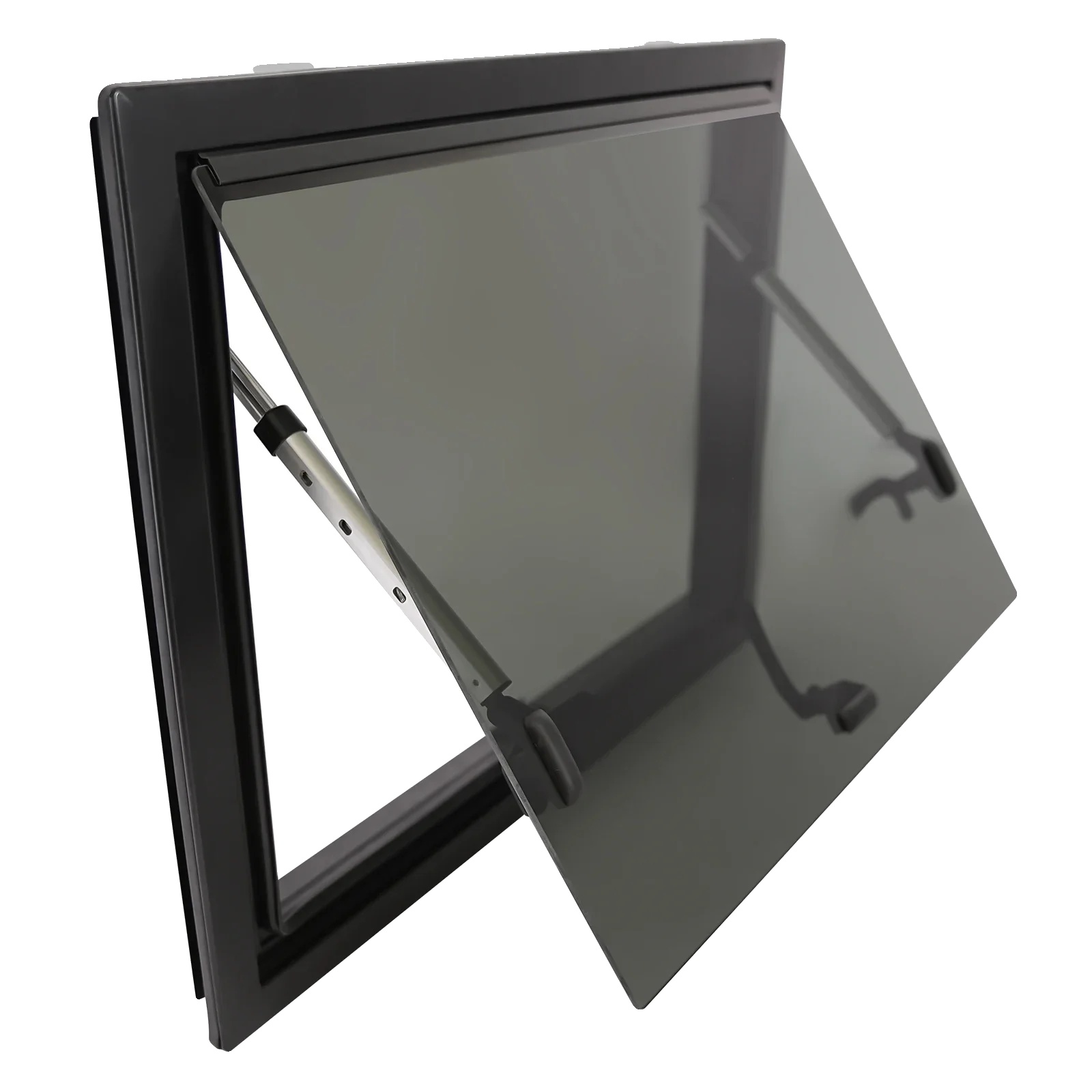 Wohnmobilfenster, Langlebige Aluminiumlegierung, Insektenschutzgitter, Schwarz