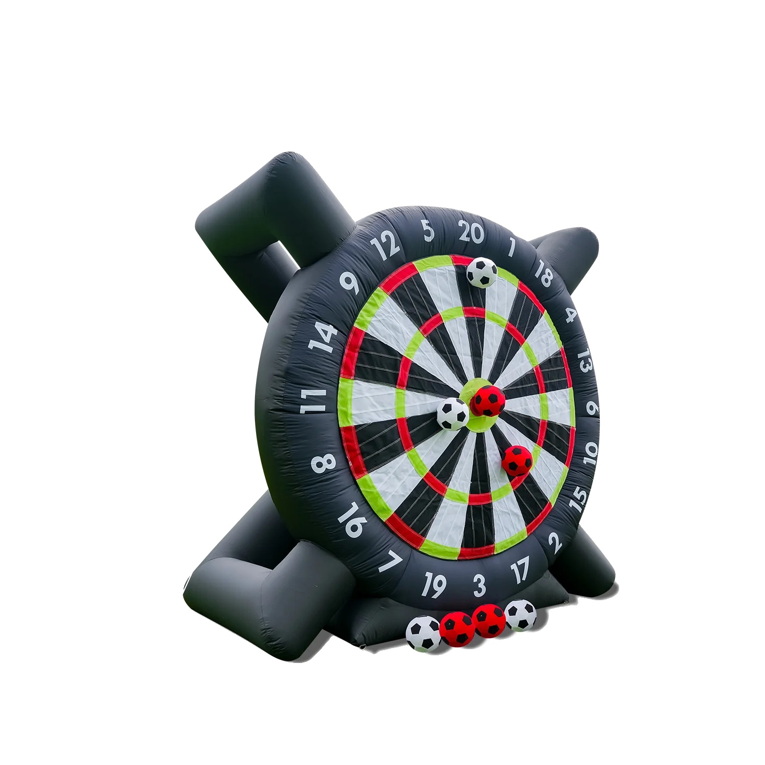 Riesige Aufblasbare Fußball-dartboard, Geeignet Für Kinder Im Alter Von 3-14 Jahren, Inklusive Fußbälle Und Luftgebläse., 10x10x4.6ft