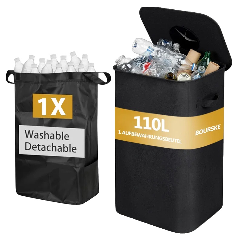 Pfandflaschenbehälter, Große Kapazität, Geruchskontrolle, 110l