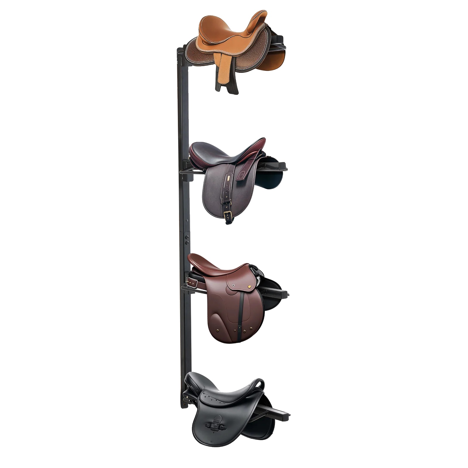 Wandmontierter Sattelhalter, Hochfester Kohlenstoffstahl, 4-stufiges Design, Eignet Sich Für Verschiedene Arten Von Sätteln, Robuste Konstruktion,