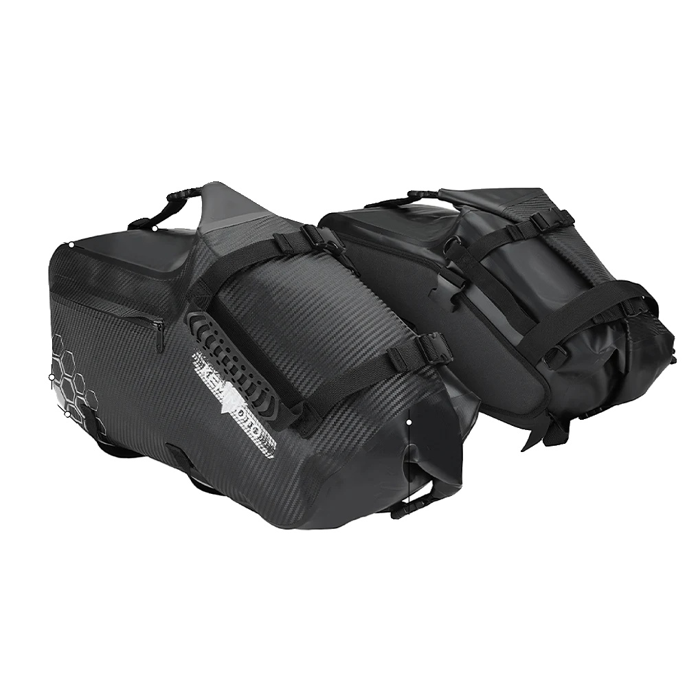Motorrad-seitentasche, Wasserdicht, Universelle Passform, 2 Stück 24l Tasche