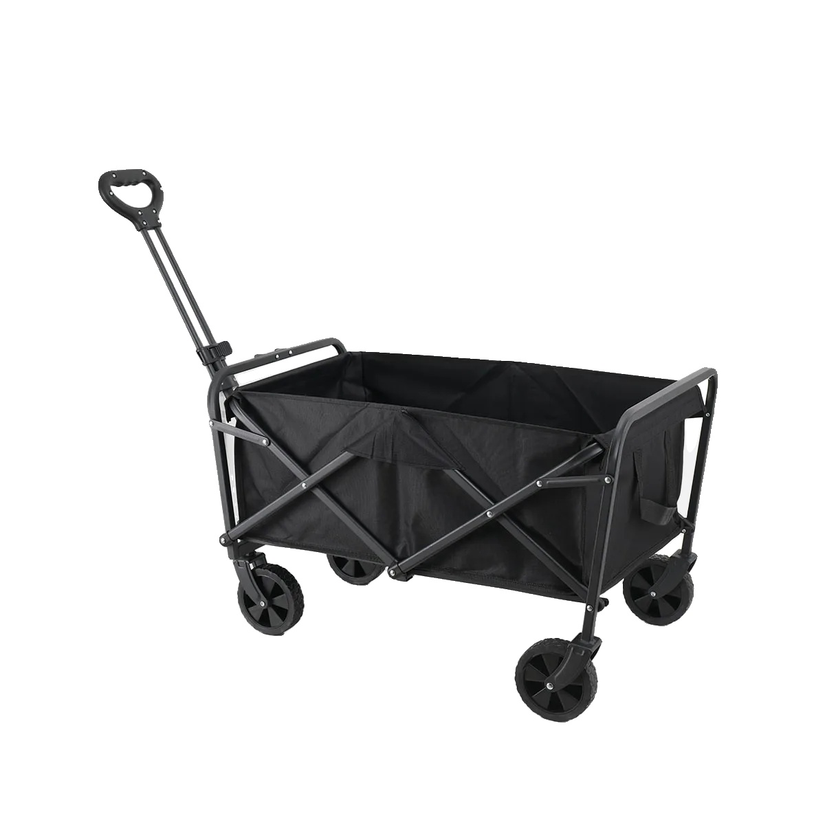 Faltbarer Transportwagen, Maximale Tragfähigkeit 80 Kg, Abmessungen 75 X 50 X 67-91 Cm, Verstellbarer Griff 67-91 Cm, Robuster Stahlrahmen,