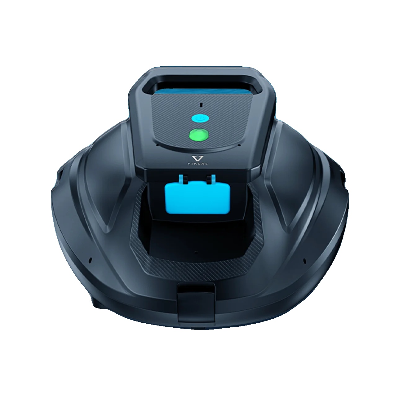 Robotischer Poolreiniger, Dualmotor, 130 Minuten Betriebszeit, Schwarz
