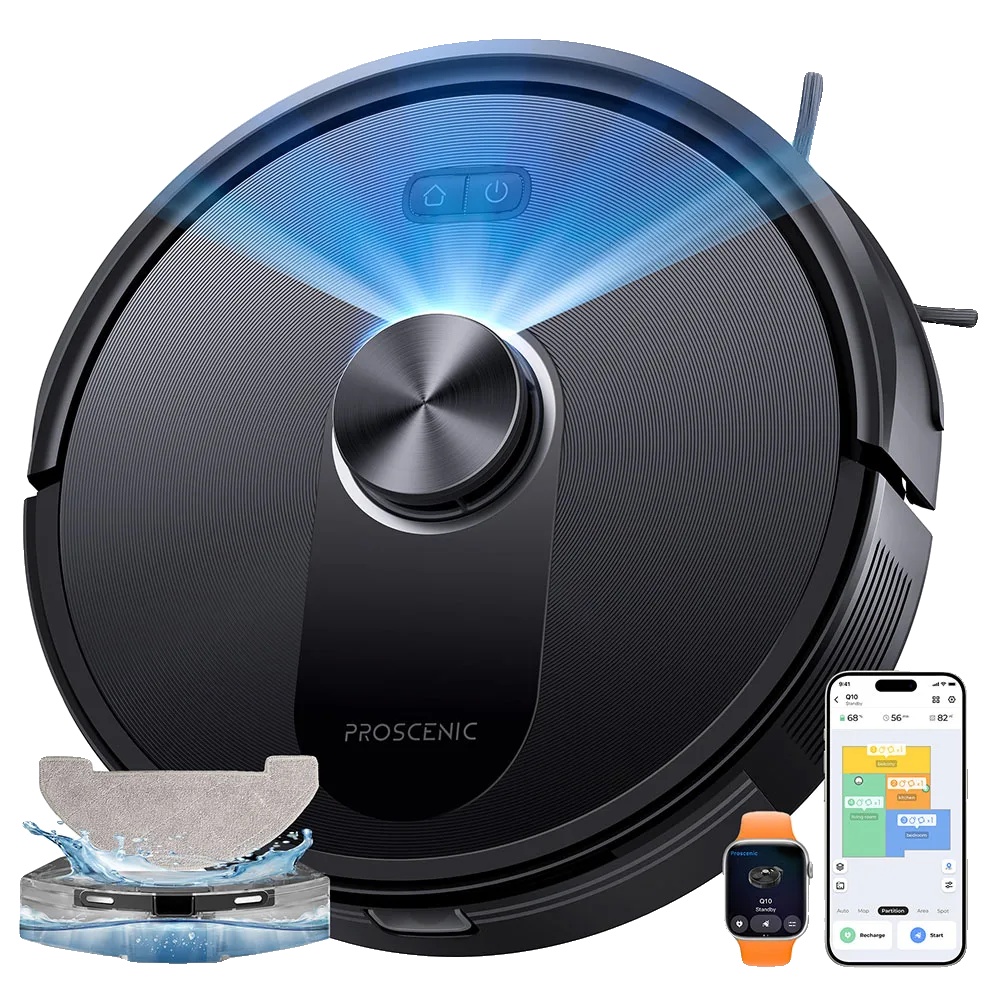 Robotersauger, 8000pa Saugkraft, 360° Navigation, Q10