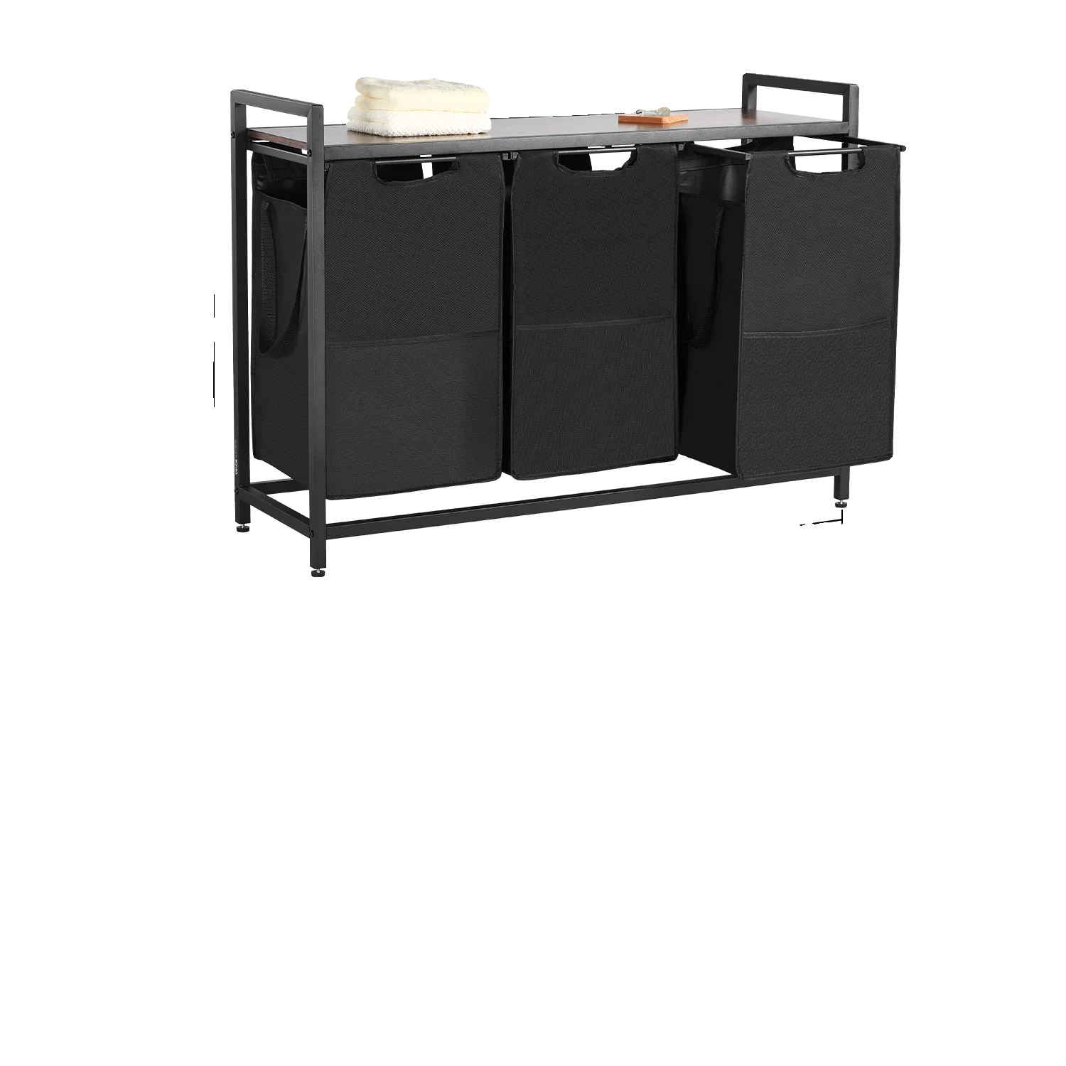 Wäsche Sortierer, Freistehendes Design, Umweltfreundliche Materialien, 3 Fächer Typa