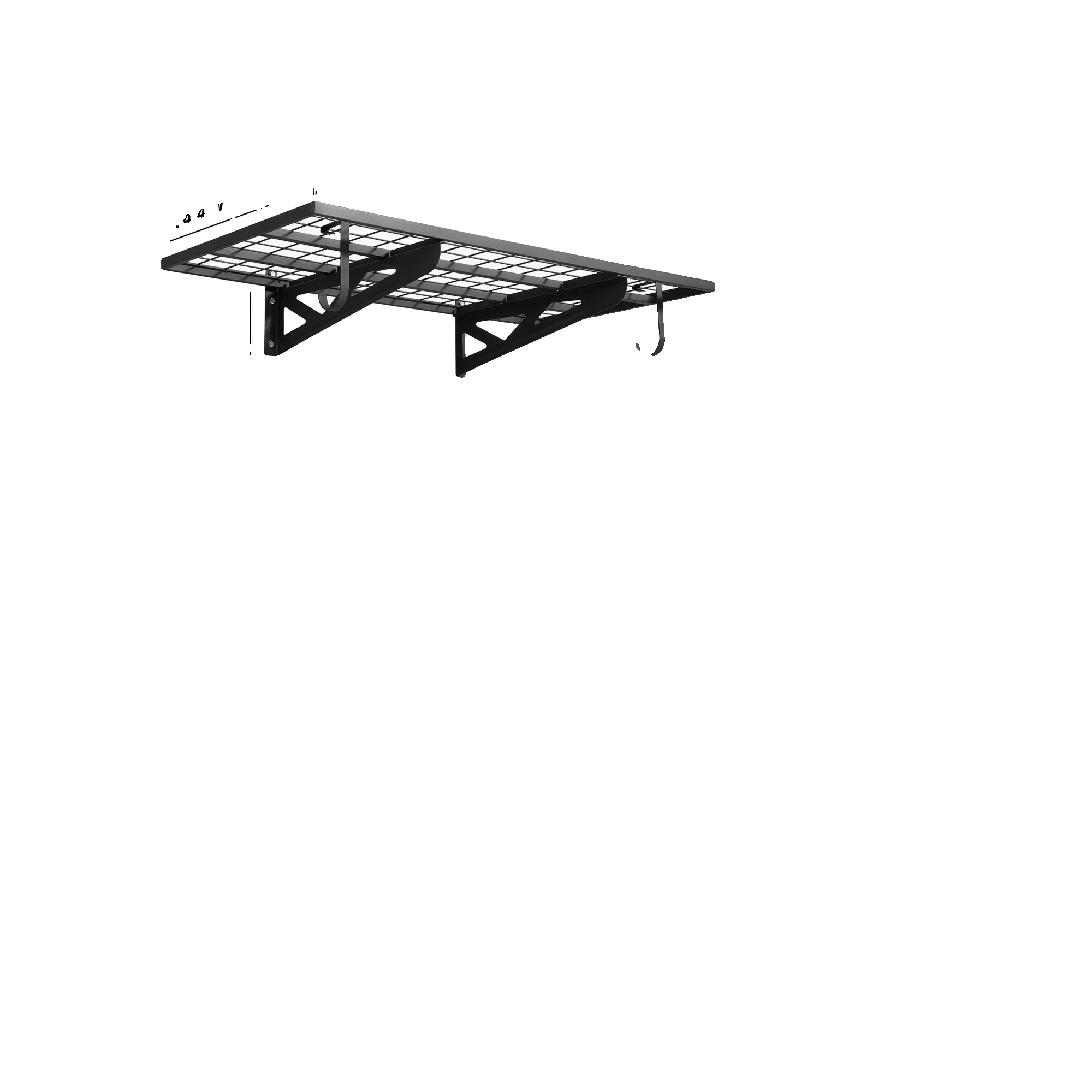 Garage-regal, Zweistufiges Design, Hohe Tragfähigkeit, 24x48inch