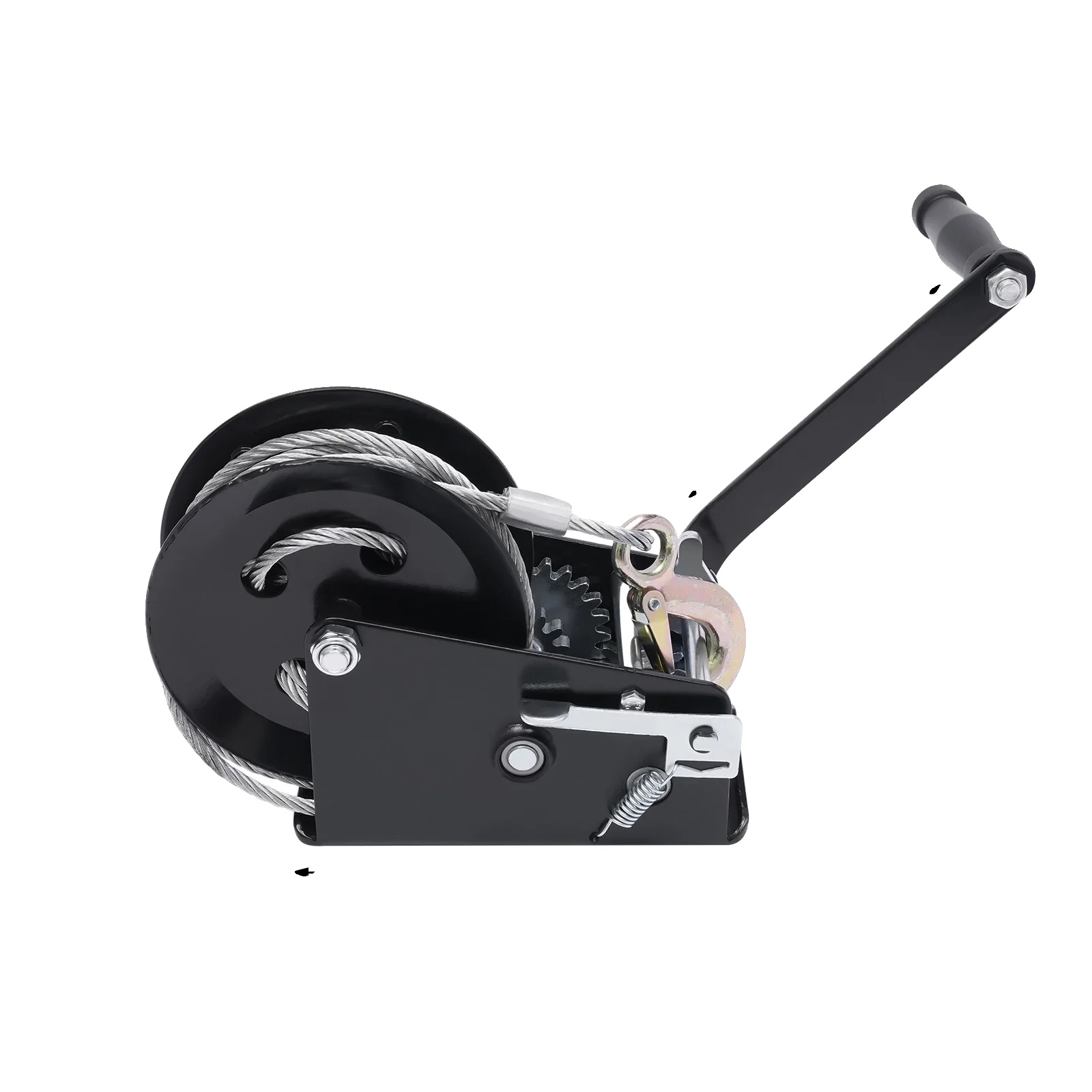 Handwinde, 1587 Kg Tragfähigkeit, Ergonomisches Design, Schwarz, 10m Kabel