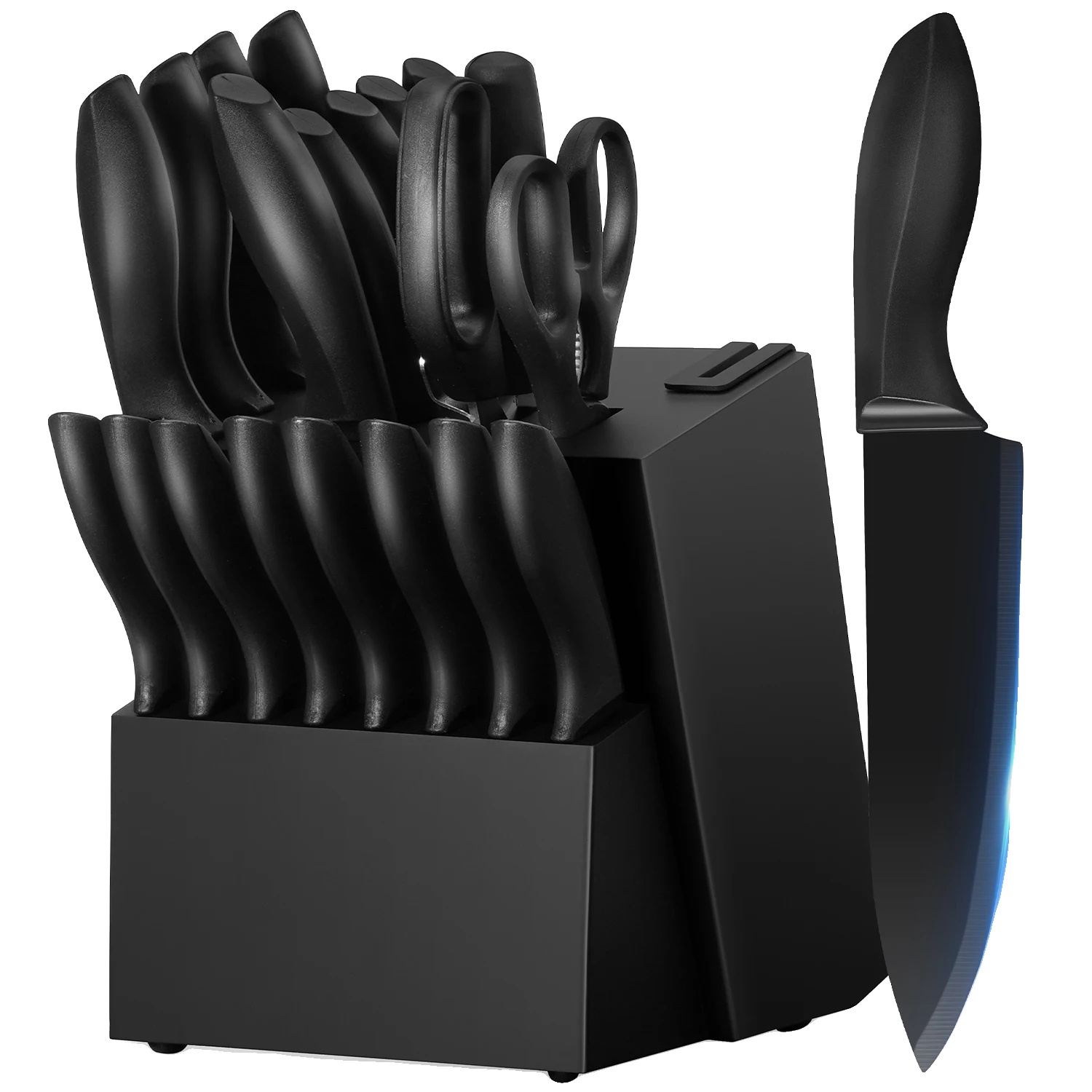 Küchenmesser Set, 21 Teile, Edelstahlklingen, 20 Cm Klingenlänge, 13 Cm Griff Länge, Ergonomisches Design
