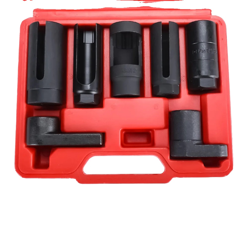 Sauerstoffsensor-steckschlüsselsatz, Chrom-molybdän-material, 7mm Schlitz, 22mm Sechskant, 80mm Länge, 3/8 Zoll Quadrat-antrieb