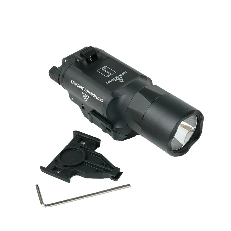 Led Taschenlampe, 500 Lumen, Kompatibel Mit 20mm Schienenmontage, X300u-bk
