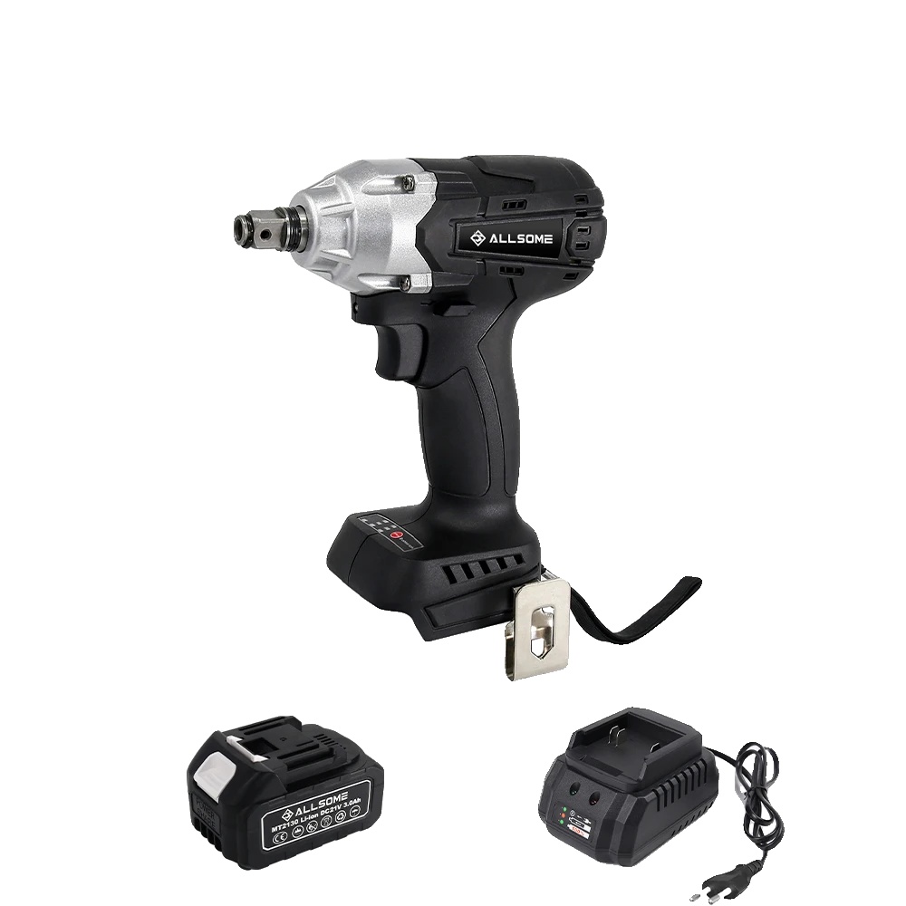 Schlagschrauber, Bürstenloser Motor, 380 N·m Drehmoment, Mit Einer Batterie, Eu