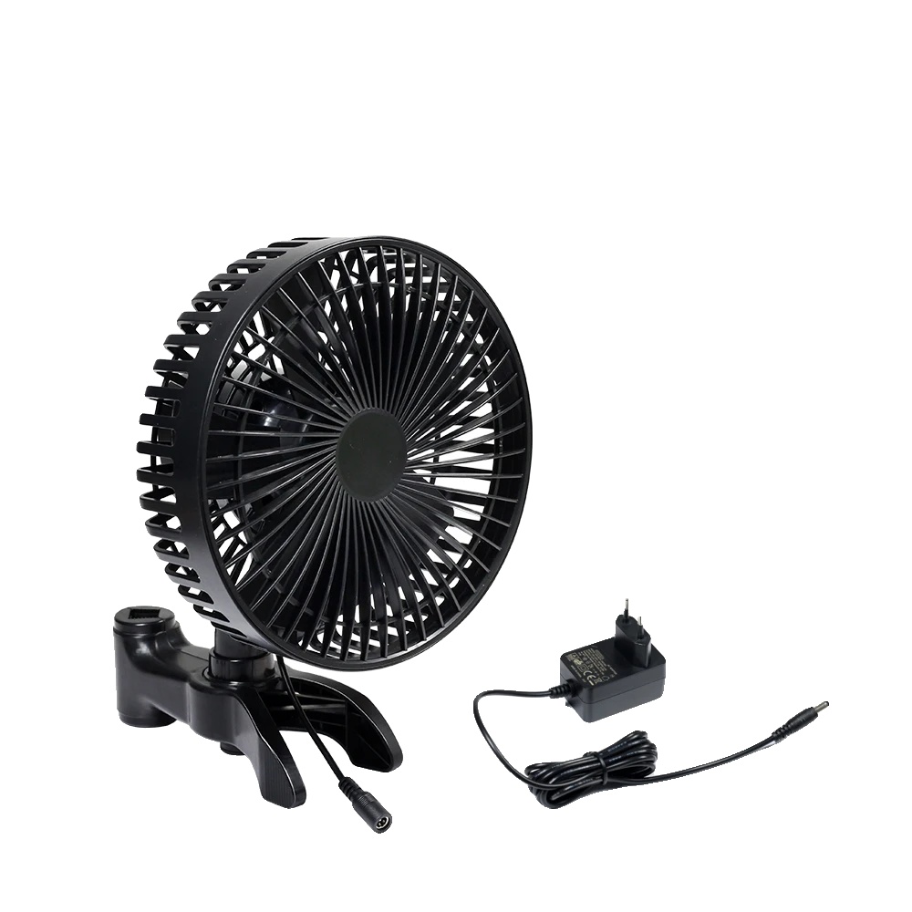 Wachszeltventilator, Hohe Luftzirkulation 320cfm, Einstellbare Windgeschwindigkeit, Ventilator Clip