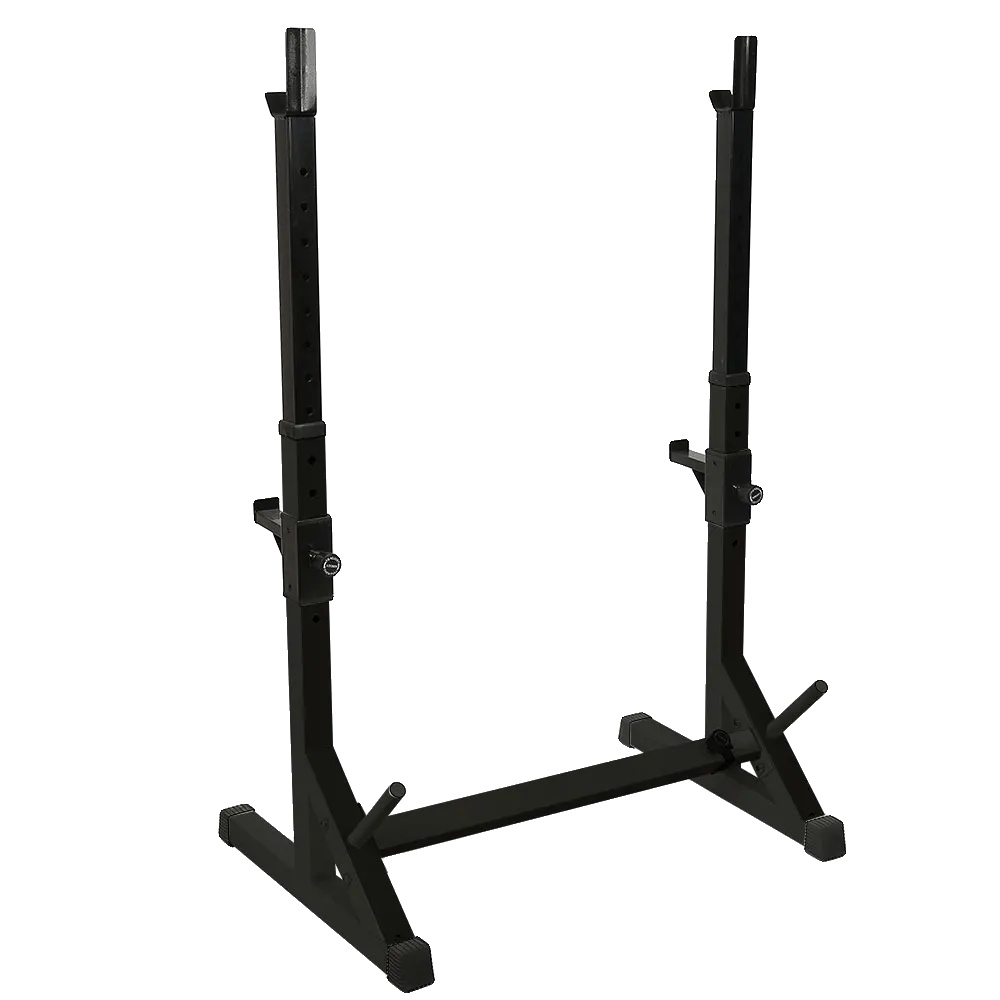 Gewichtheberständer, Höhenverstellbar, Stabiles Design, Schwarz
