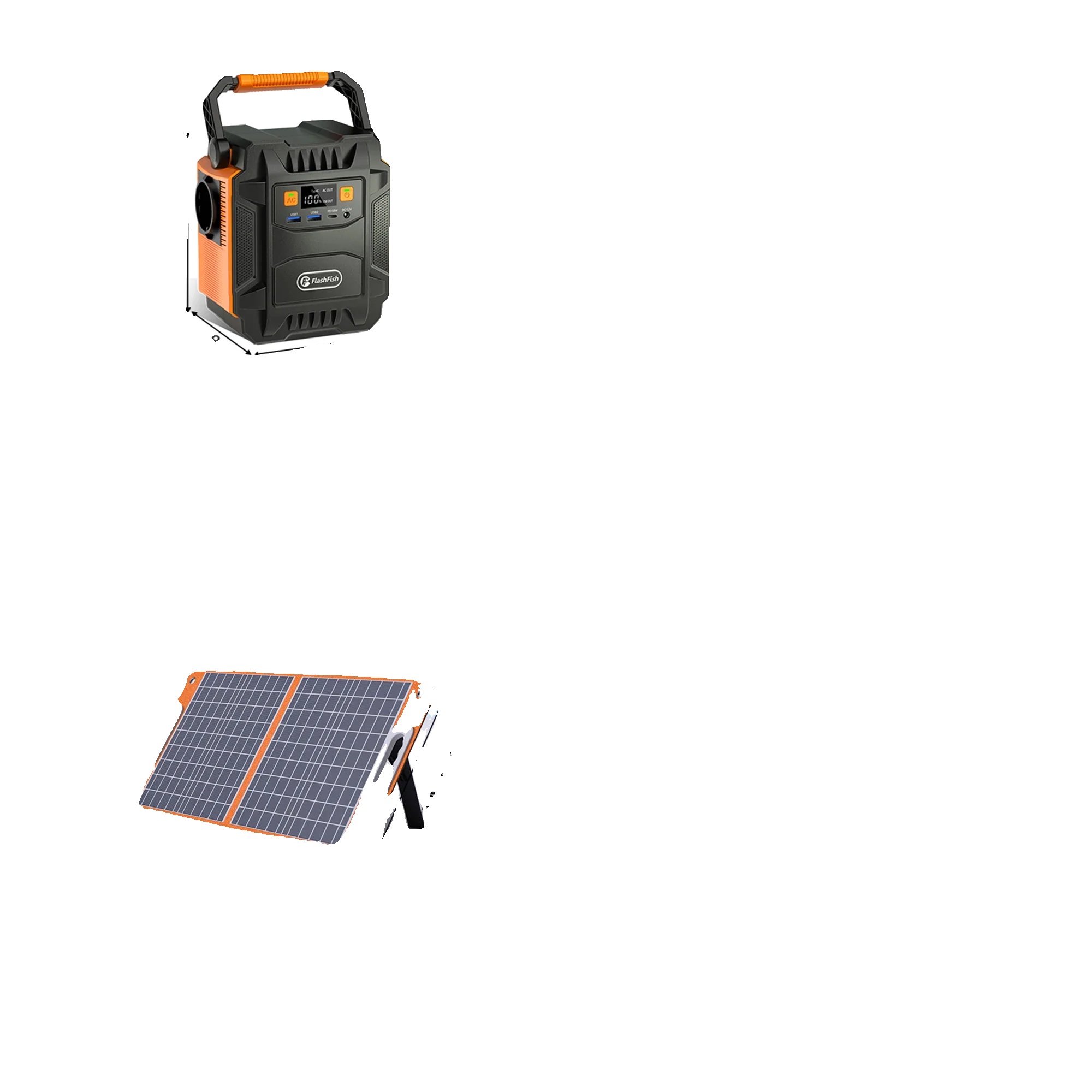 Tragbare Powerstation, 200w Ausgang, Mehrere Ladeoptionen, 230v A201 Und Panel