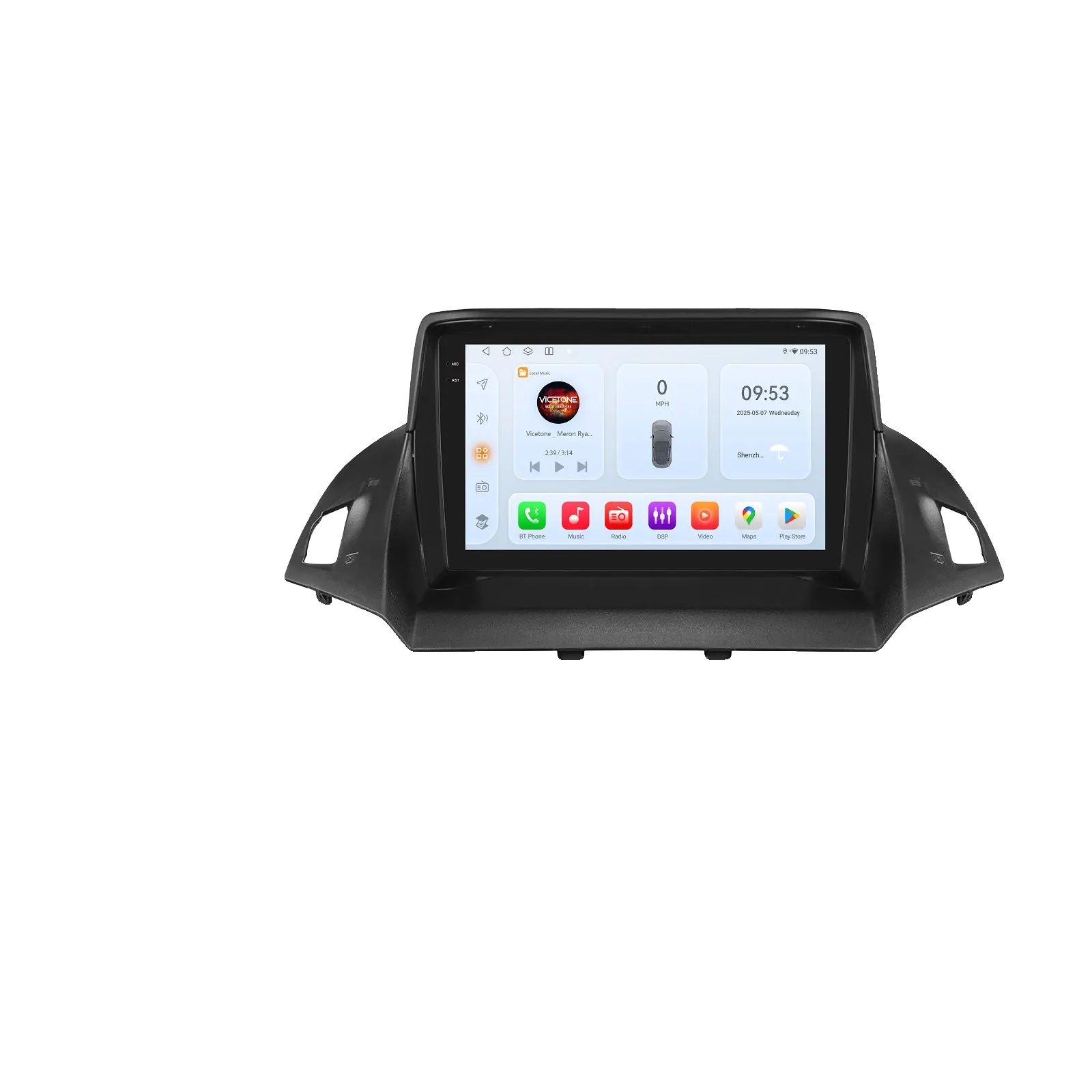 Autoradio, Smartphone-kompatibilität, Bildschirmgröße, Kompatibel Mit Ford Escape Kuga 2013-2017, Qs4 Ahd2 Ki