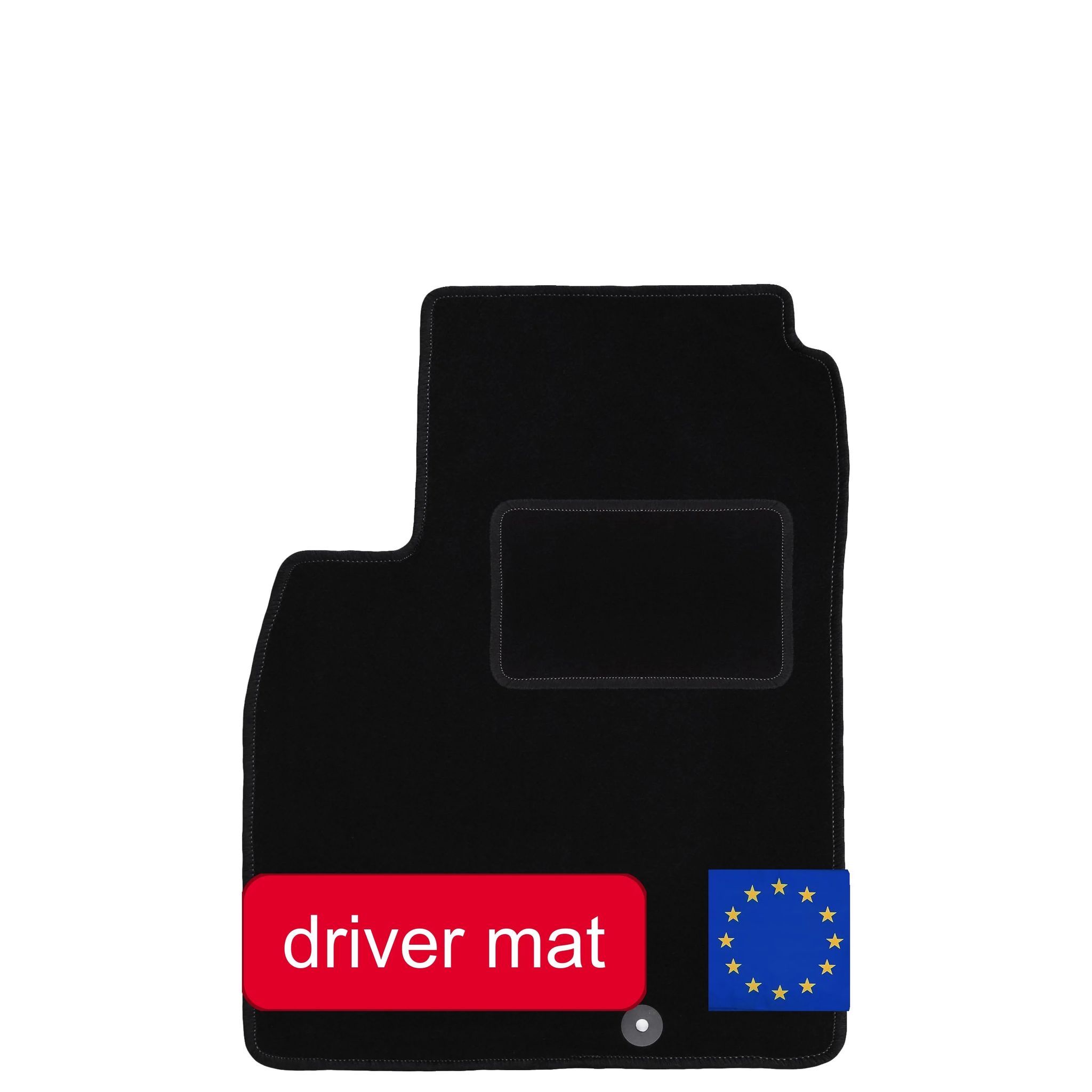 Fahrer-teppich, Maßgeschneiderte Passform, Langlebiger Schutz, Schwarz