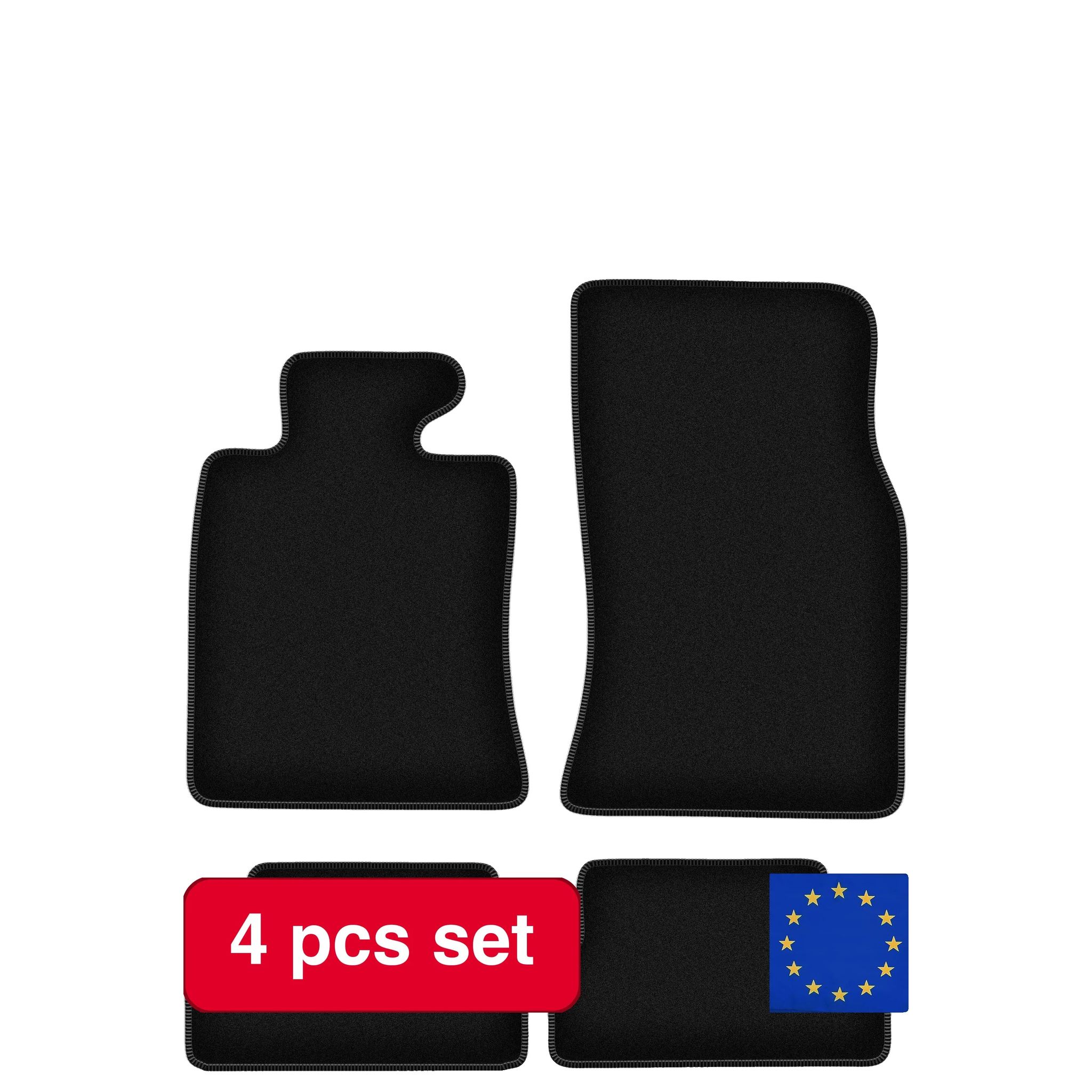 Bodenmatten, Leichtes Design, Grundlegender Innenschutz, Schwarz