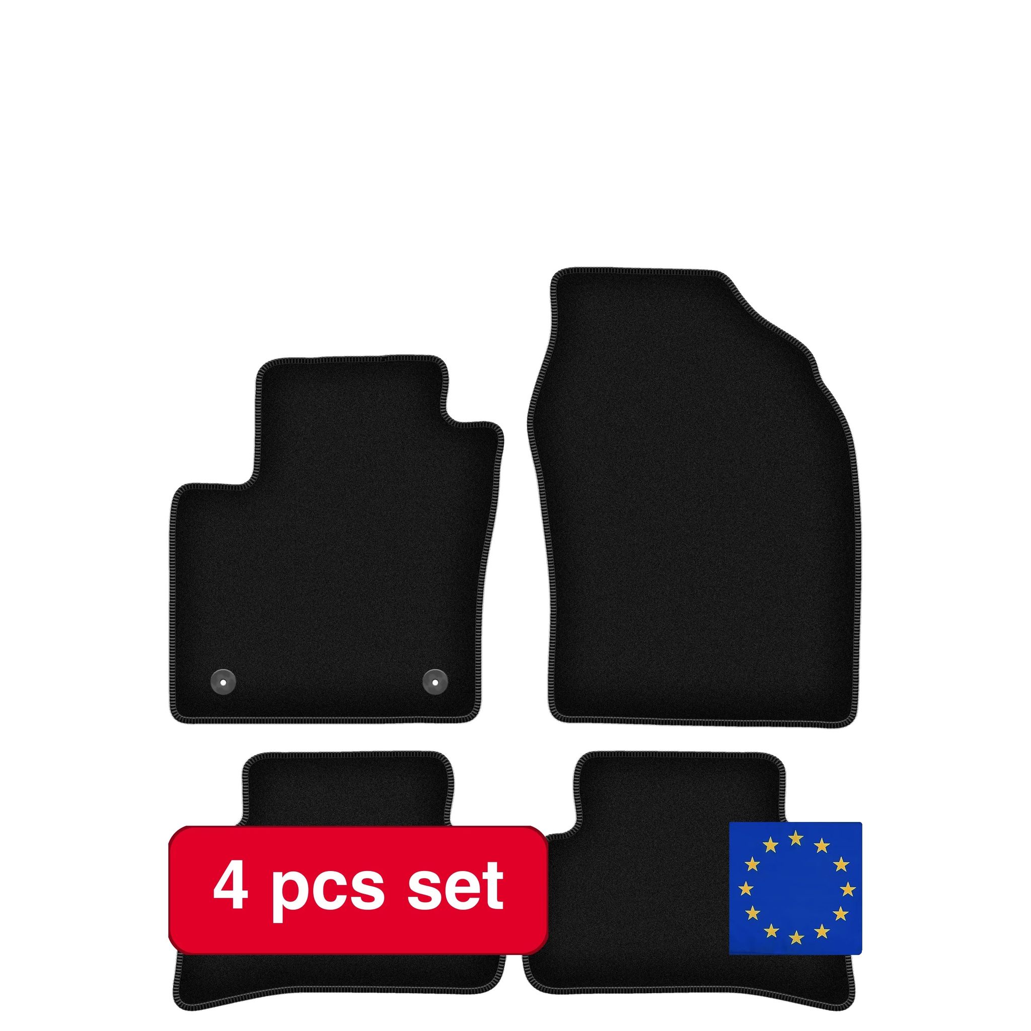 Automobilmatten, Leichtes Design, Einfache Pflege, Schwarz