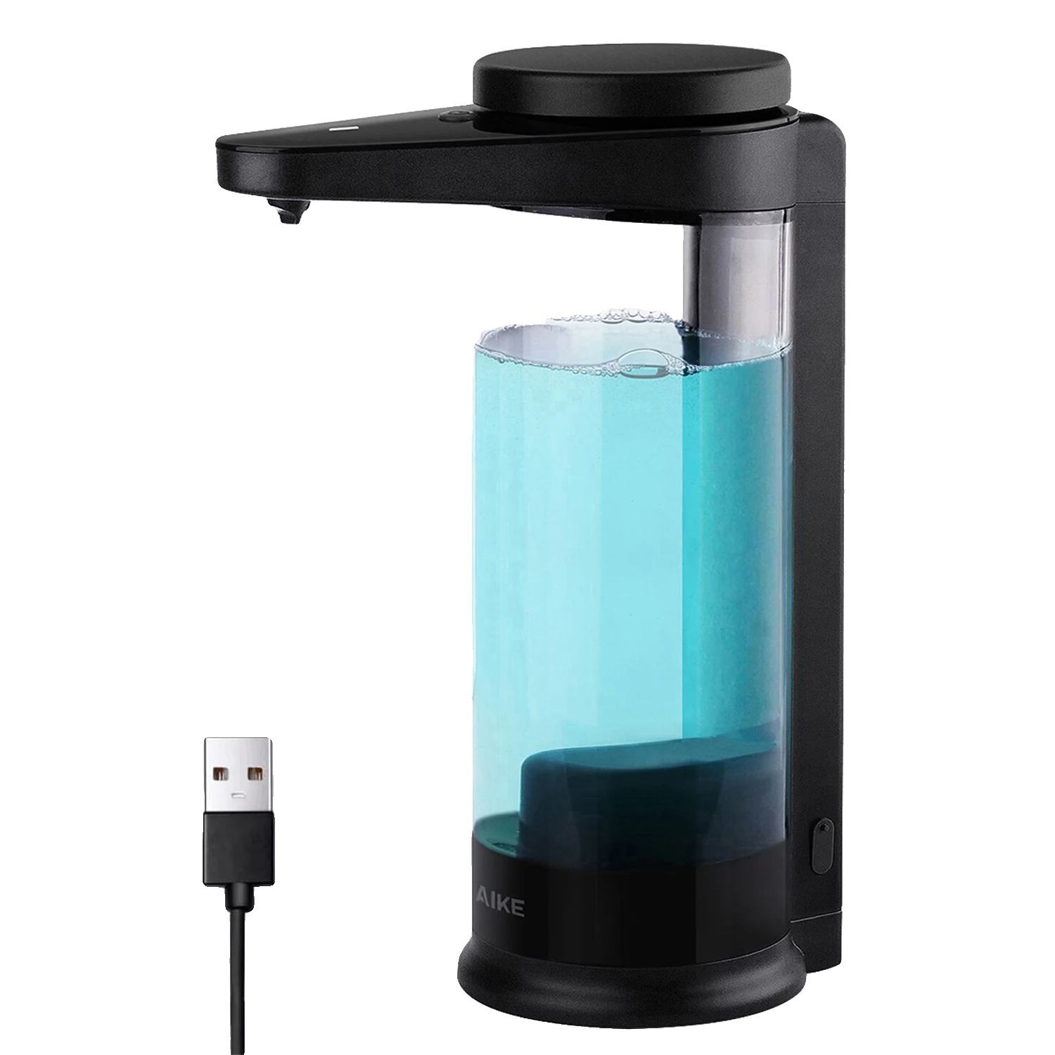 Flüssigseifenspender, Usb Wiederaufladbar, Einstellbare Dosierung, Flüssig-schwarz, Ja