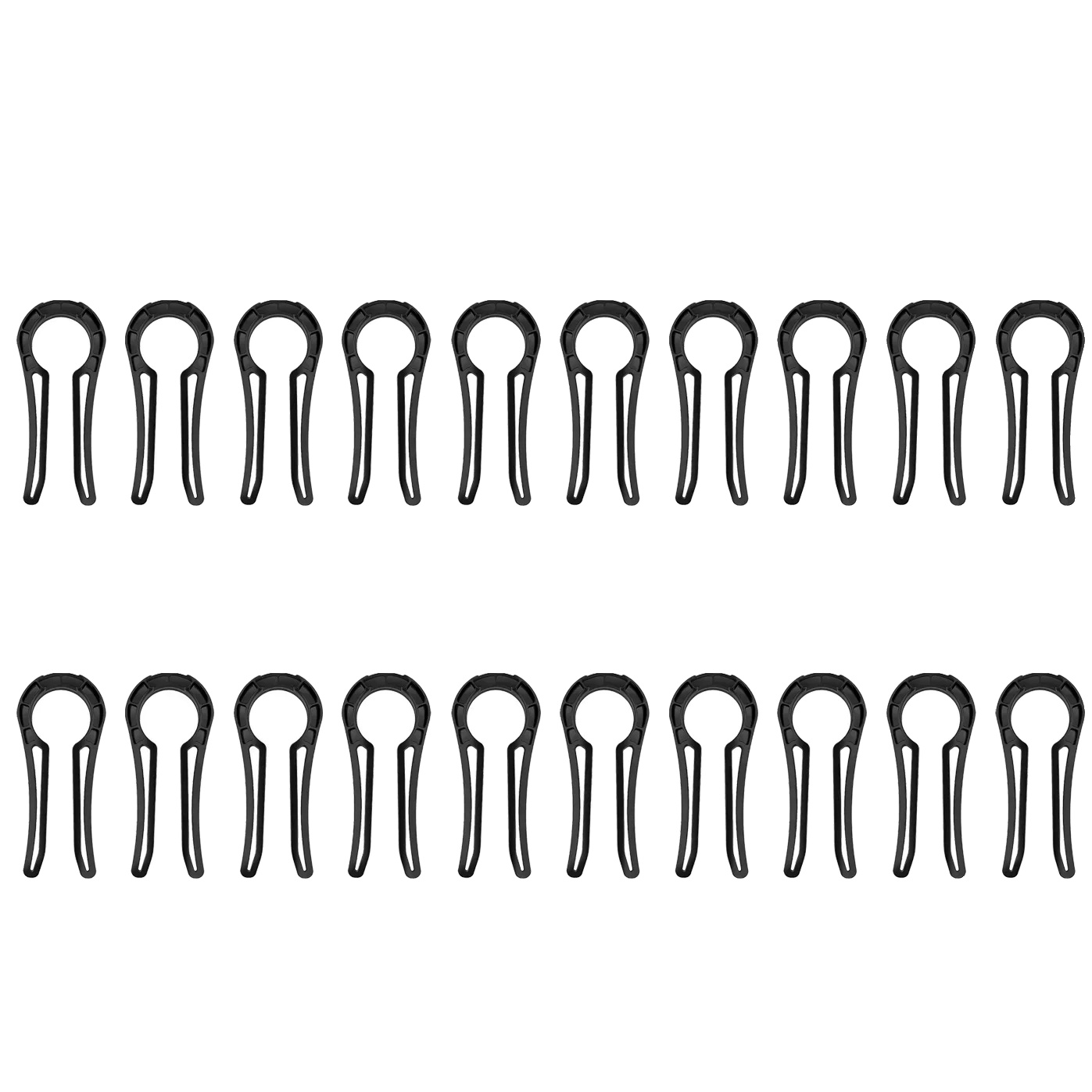 Herdknopf-abdeckungen, Kindersicherheit, Einfache Installation, 20pcs Schwarz