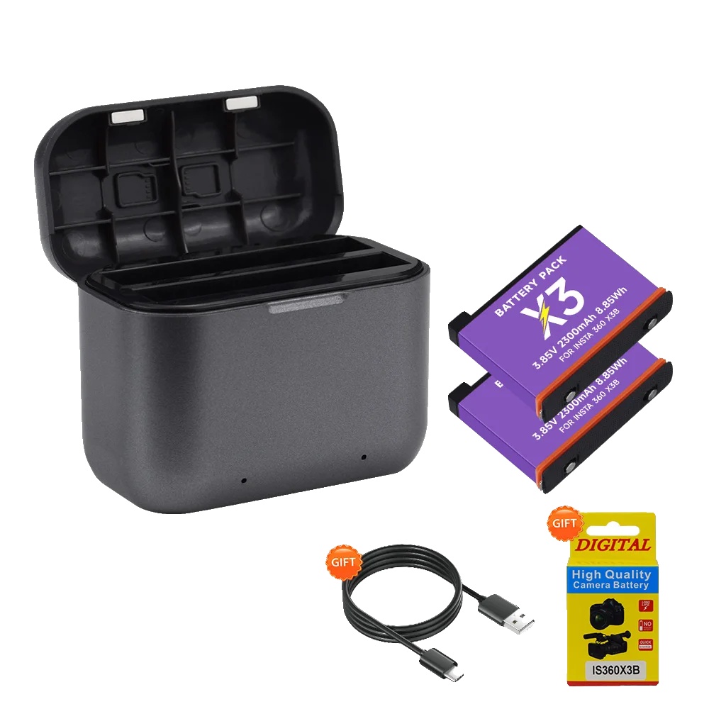 Batterieladebox, Kompaktes Design, Intelligentes Laden, 2batterie1ladegerät