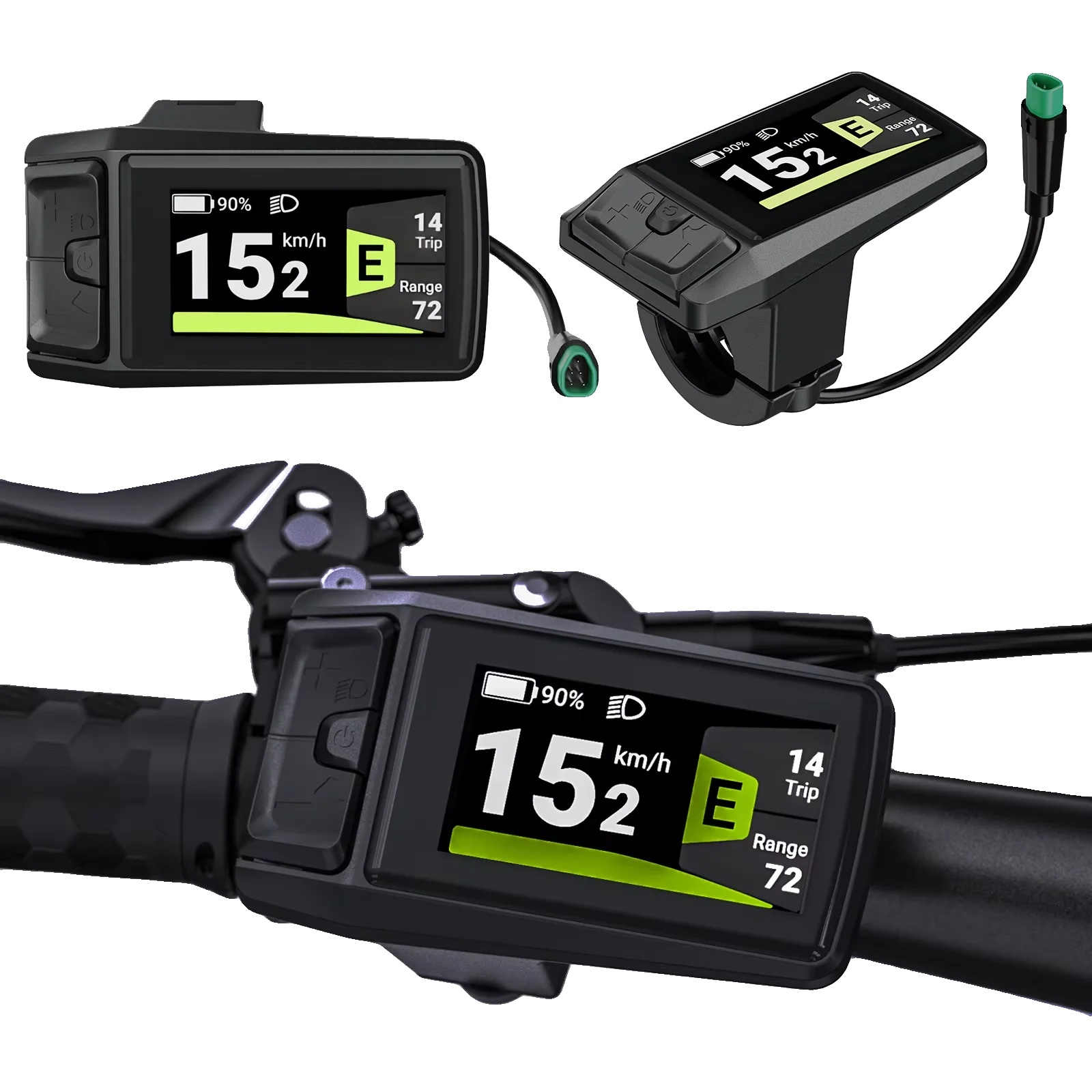 Ebike-display, 1,9-zoll Tft-bildschirm, Ipx7 Wasserdicht, Dpc080 Bafang Display (0-5pas)