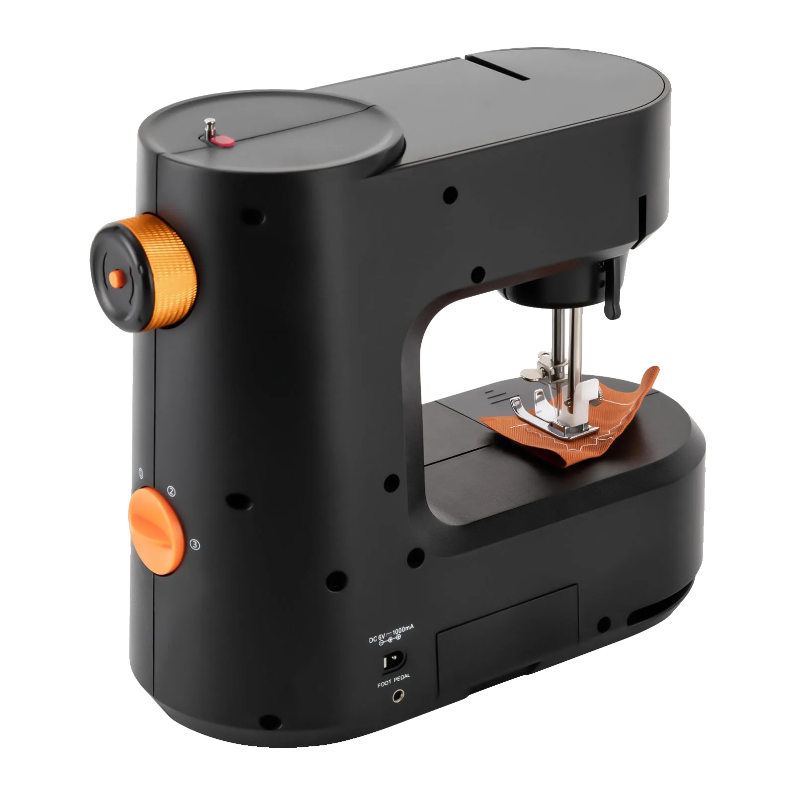 Mini-nähmaschine, Kettenstich, Benutzerfreundliches Design, Schwarz