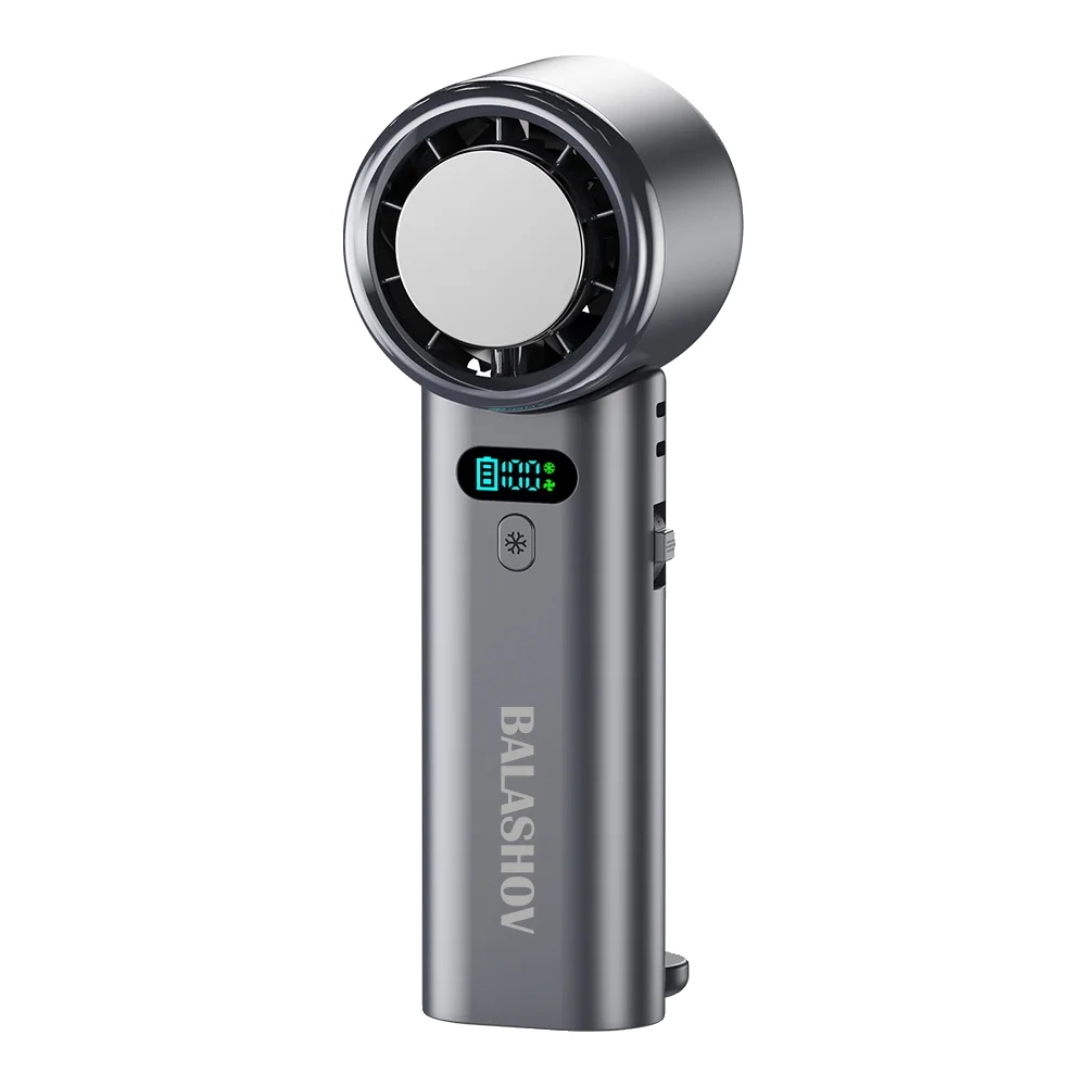 Handventilator, Usb Wiederaufladbar, 100-geschwindigkeitsverstellbar, Schwarz