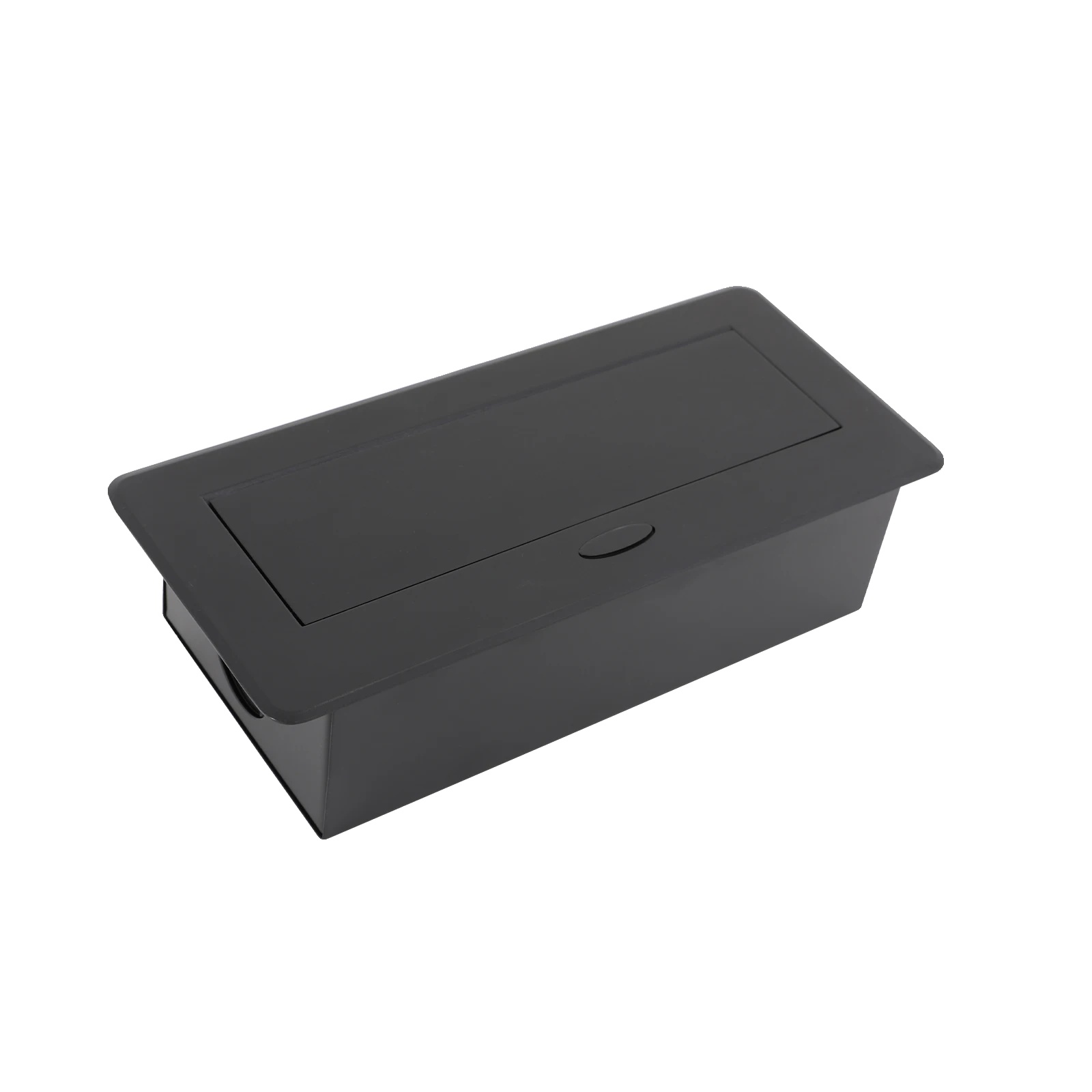 Power-steckdosenleiste, Eingelassenes Design, Mehrere Ladeanschlüsse, Schwarz