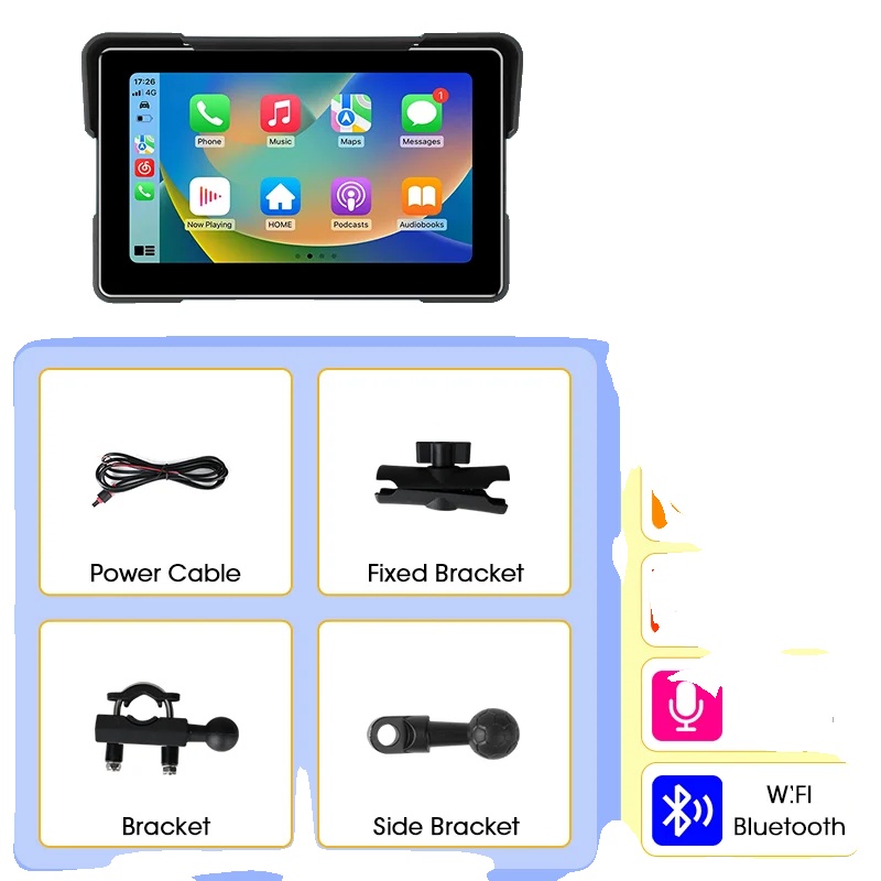 Navigation Gps, 7 Zoll Bildschirm, Wasserdichtes Design, 7 Zoll