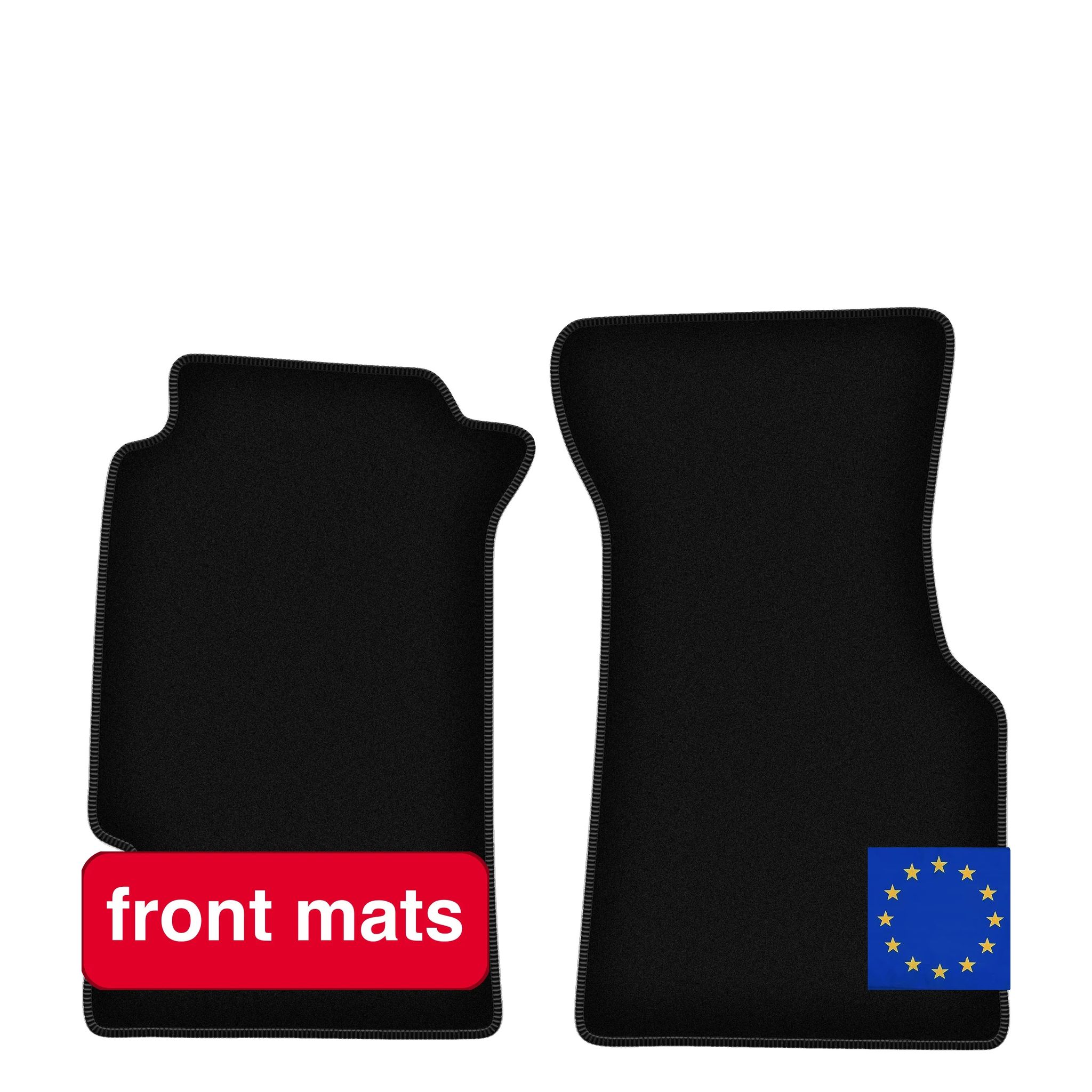 Matten & Teppiche Für Kompakte Sportcoupés, Leichtes Design, Einfache Pflege, Schwarz