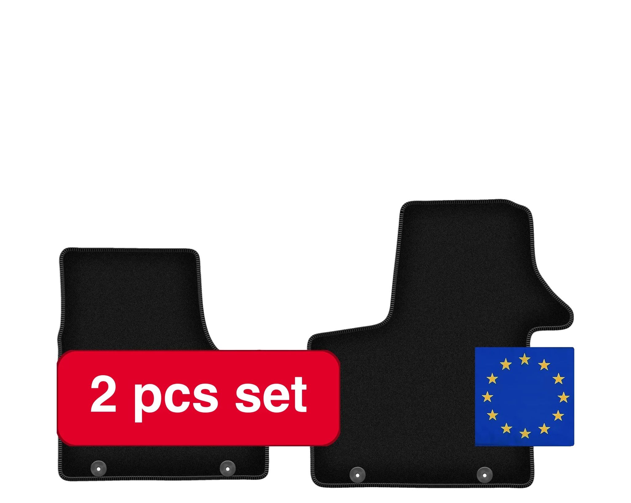 Mats & Teppiche Für Renault Trafic Iii, Einfache Installation, Grundlegender Fußbodenschutz, Schwarz