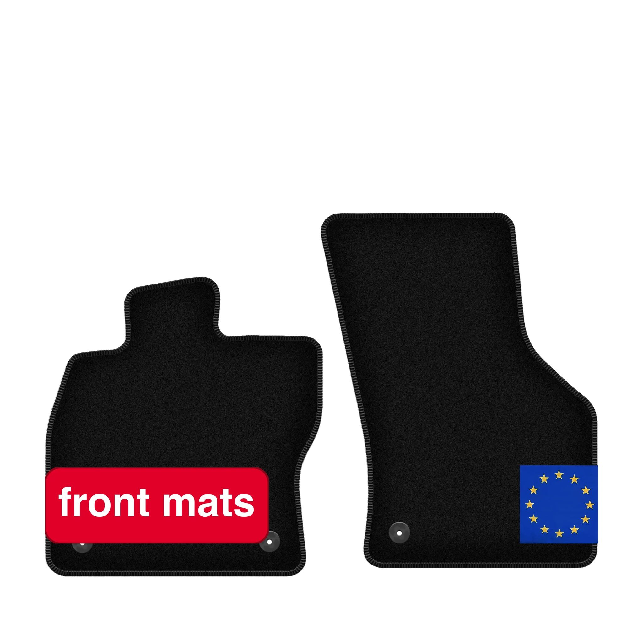 Vordermatten, Synthetische Faser, Leichtes Design, Kompatibel Mit Seat Leon Iii (2012-2020), Leicht Zu Reinigen, Standardbefestigungen