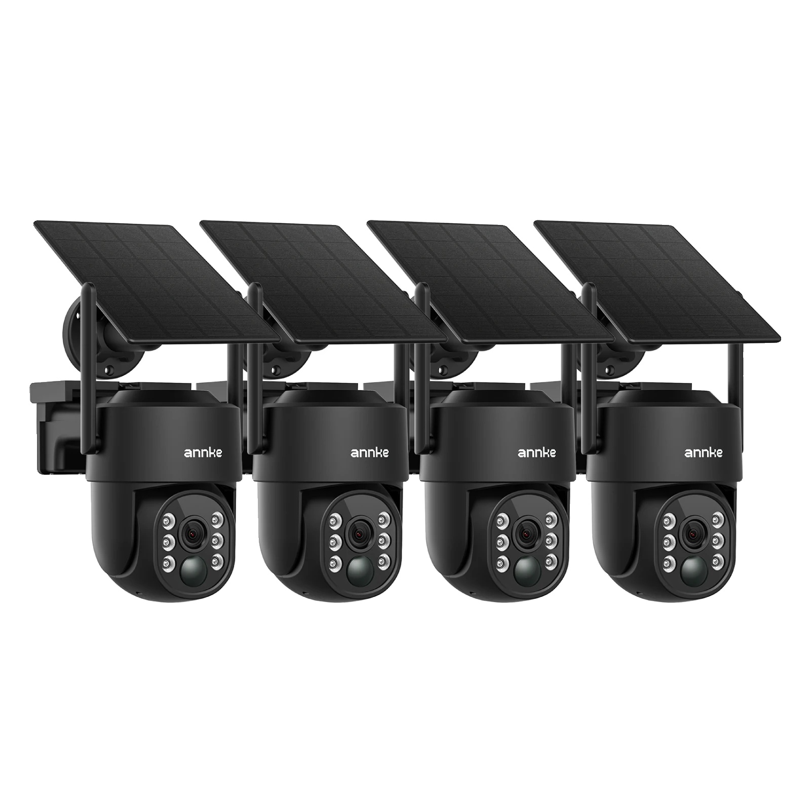 Sicherheitskamera, Solarbetrieben, 4mp Nachtsicht, 4pcs, Kein Stecker-a