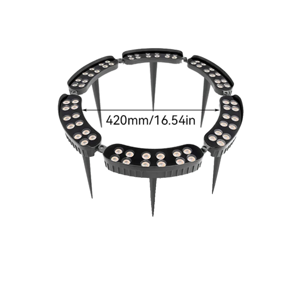 Außen Gartenlicht, Ip65 Wasserdicht, Energiesparendes Design, Rgb Licht, 420mm