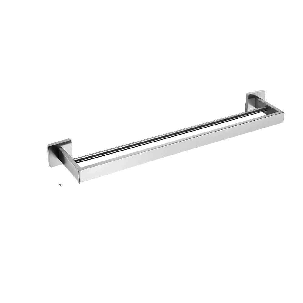 Badezimmerzubehör-set, Wandmontage, Edelstahl, Doppelhandtuchhalter 400
