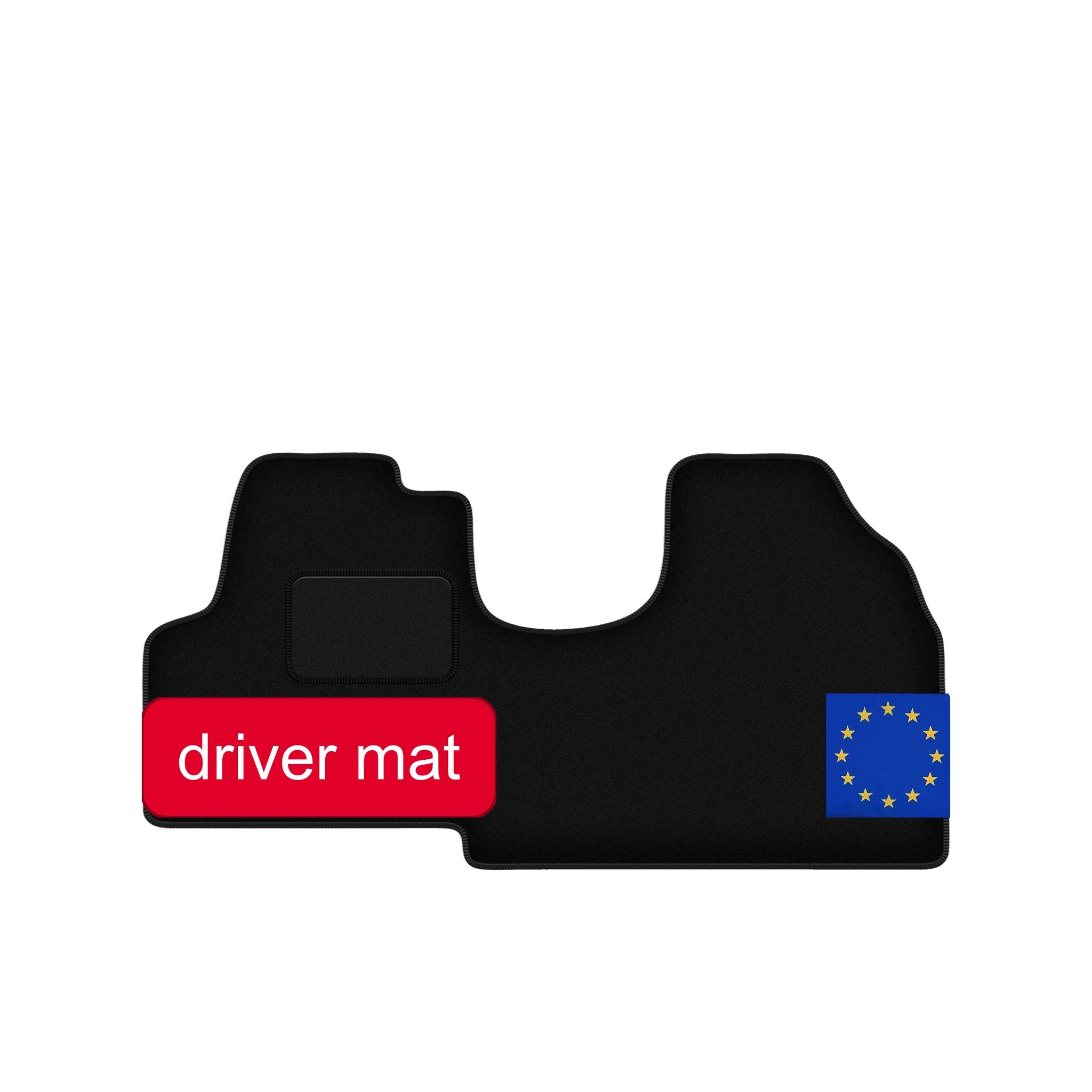 Bodenmatte, Maßgeschneiderte Passform, Langlebiger Schutz, Schwarz