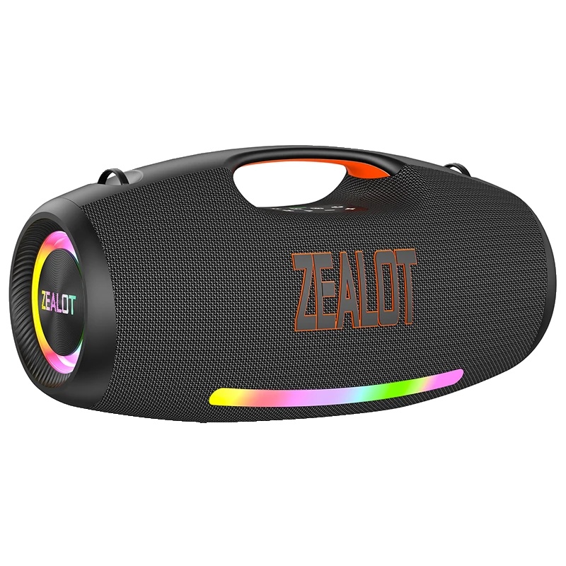 Tragbarer Bluetooth-lautsprecher, Wasserdichtes Design, Tiefer Bassleistung, Schwarz